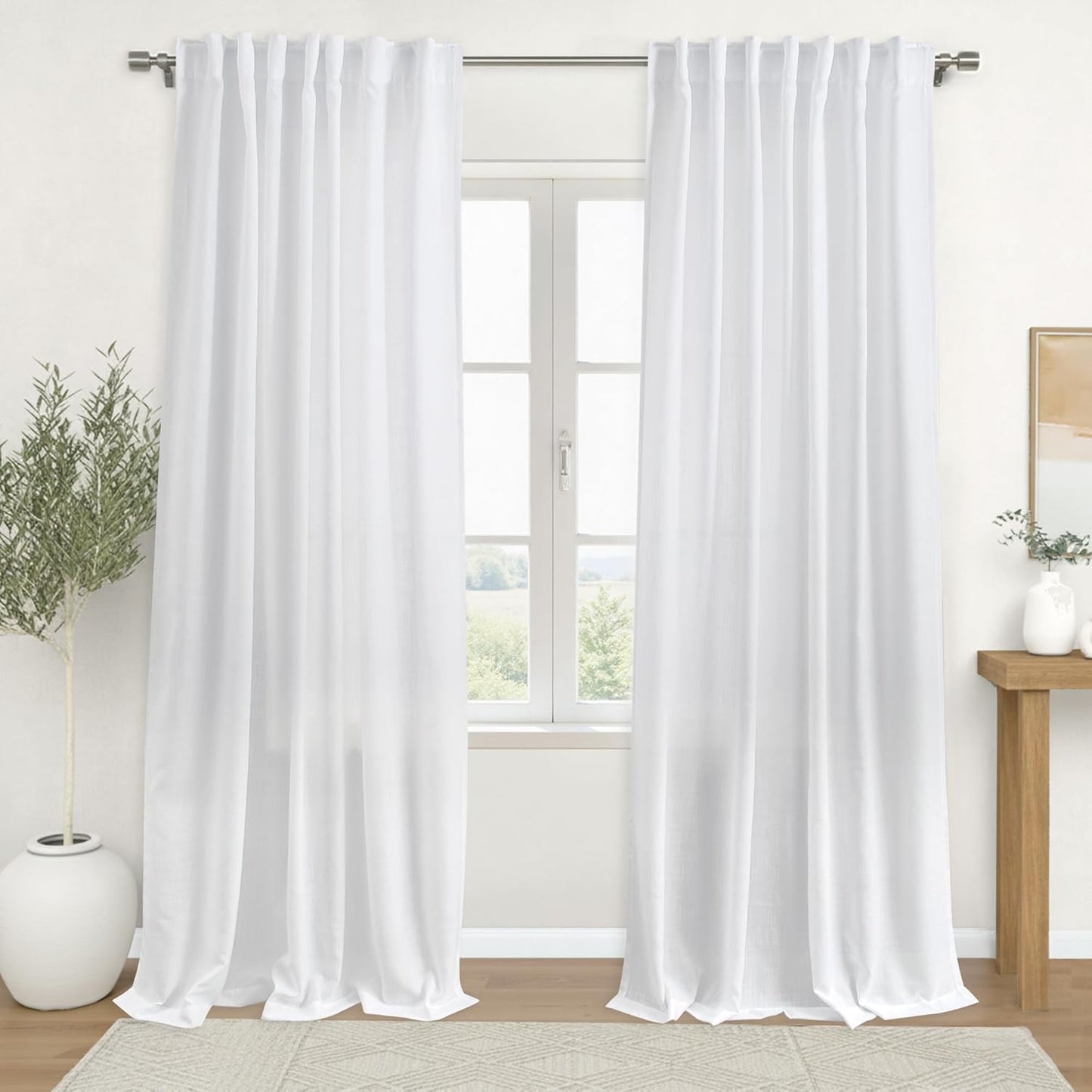 KOUFALL 60x90 Inch Curtains for Living Room and Bedroom Decor