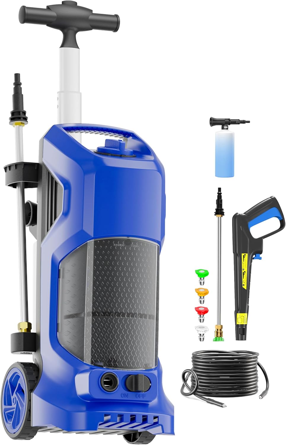 4800PSI Electric Pressure Washer - Powerful Clean with 4 Nozzles!