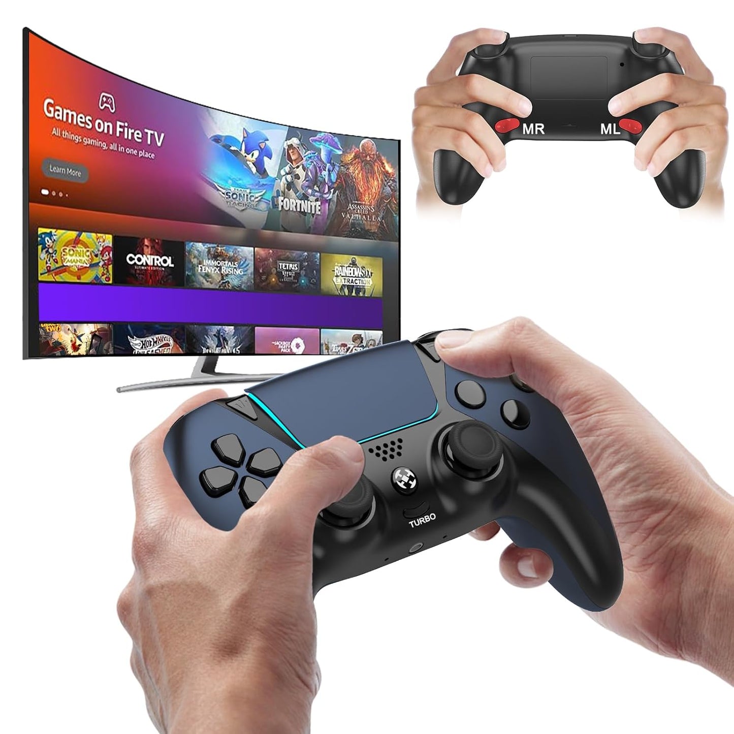 Upgraded Ymir Luna Controller with Back Paddles for Gaming