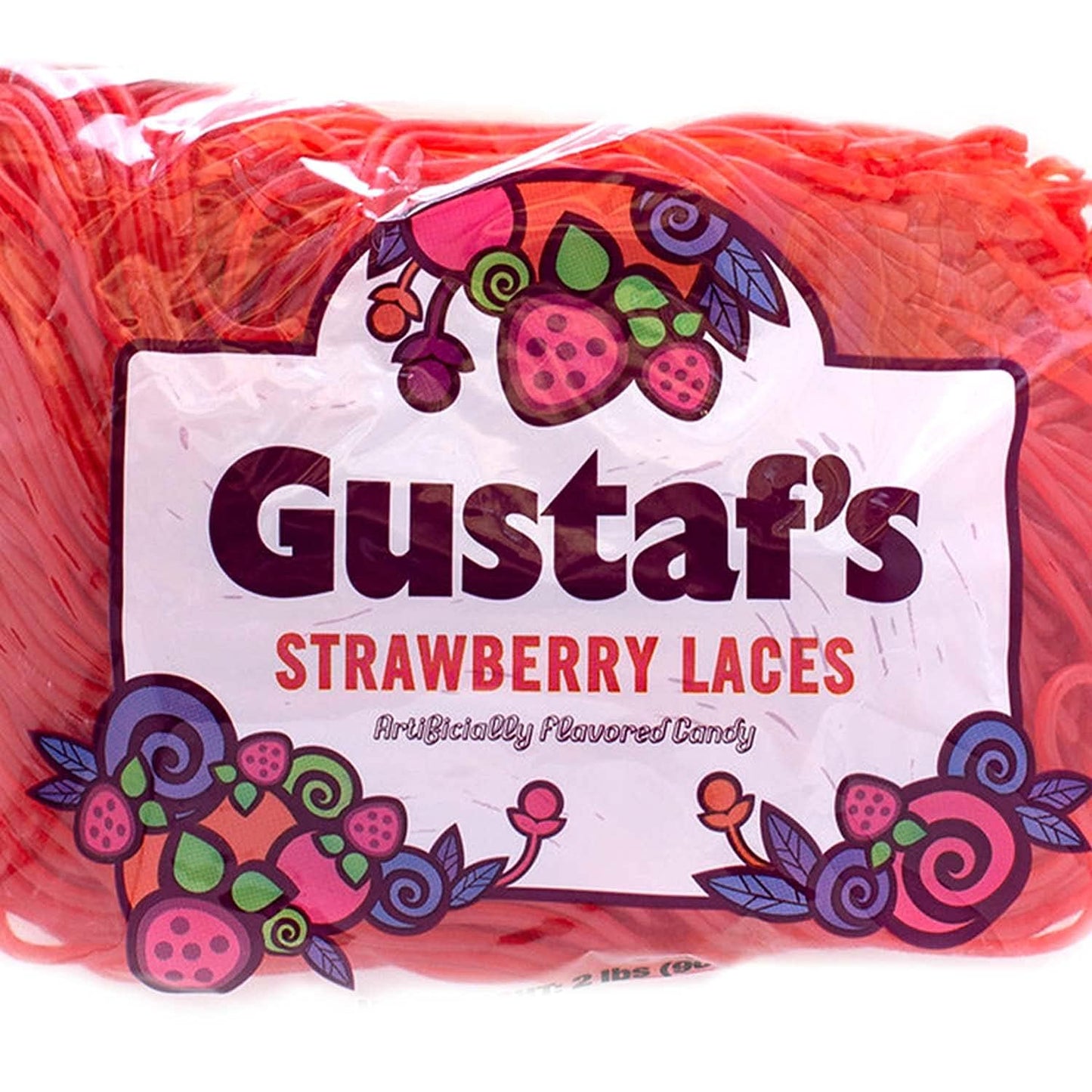 Strawberry Laces Bulk Red Licorice Candy Chewy Strings Treats