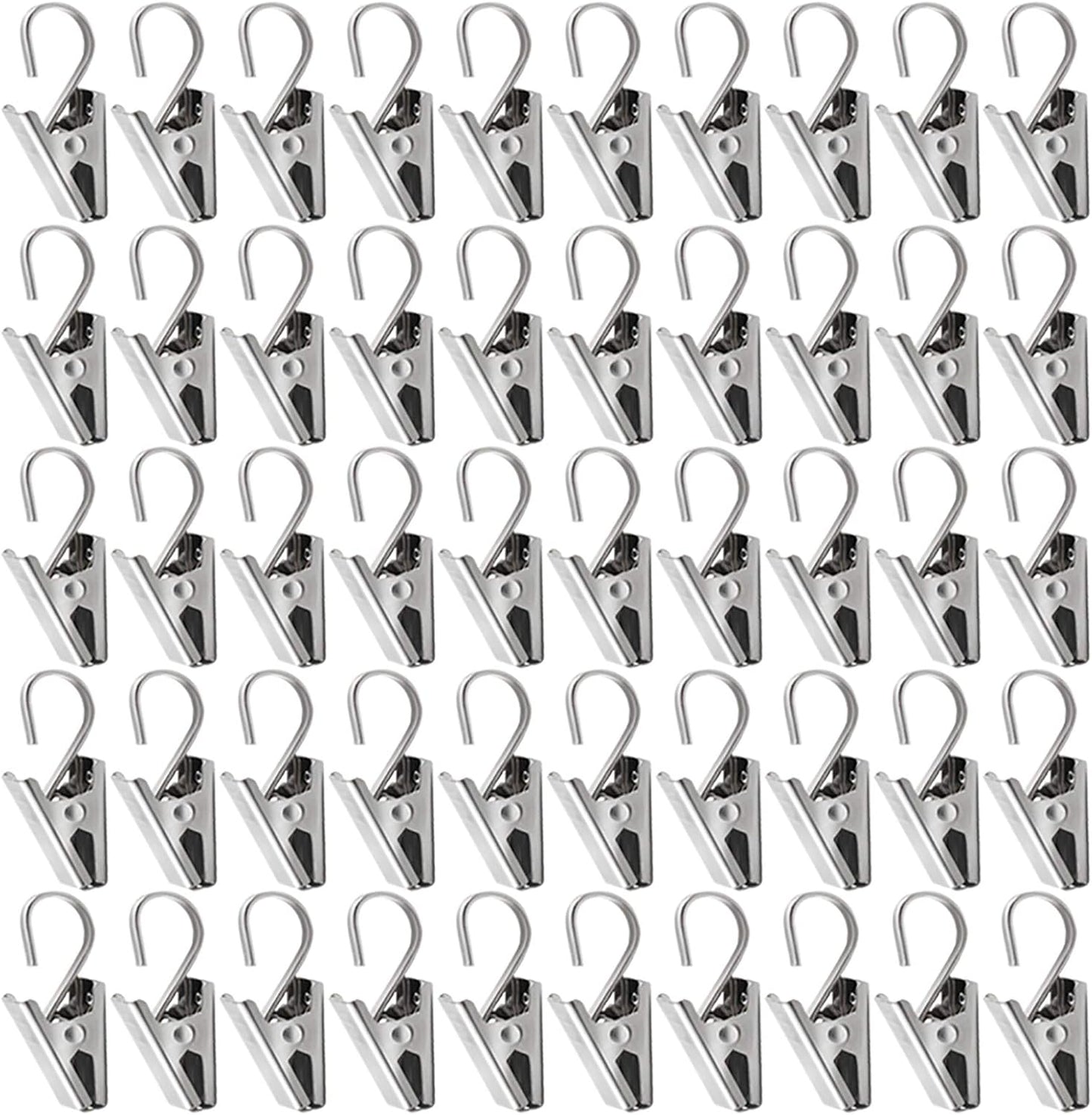 Stainless Steel Curtain Hooks - Hang Curtains Effortlessly