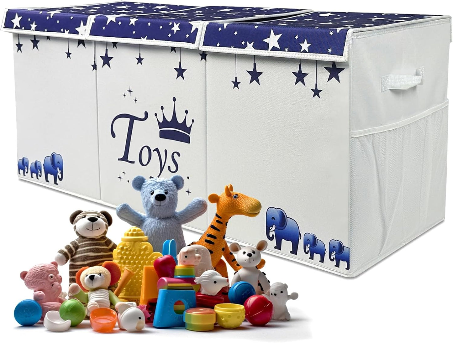 Extra Large Toy Box for Boys - Durable Toy Storage Organizer
