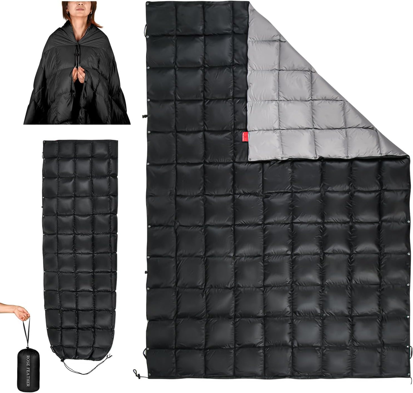 Down Camping Blanket for Outdoor Travel and Hiking Adventures