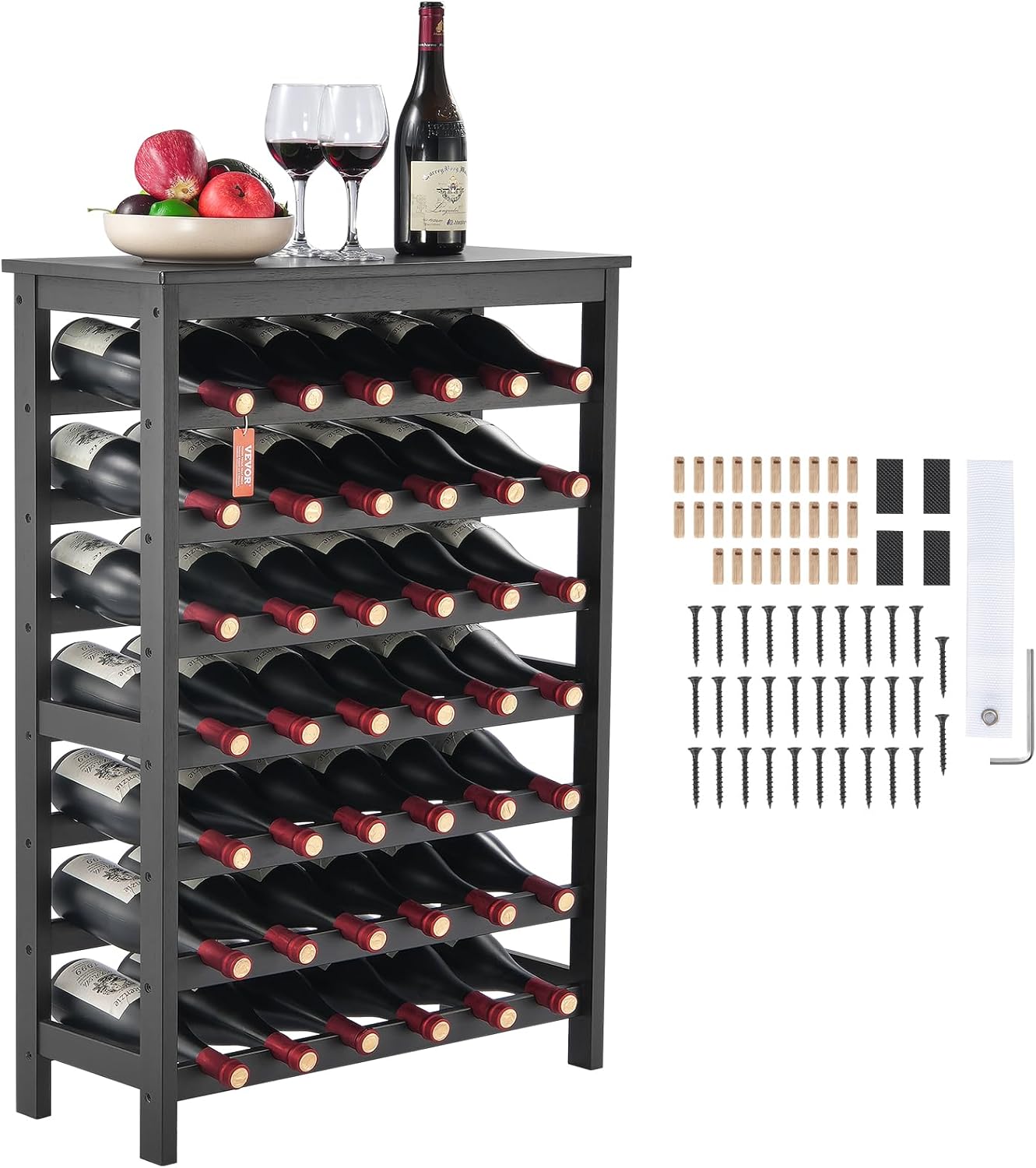 42 Bottle Modular Wine Rack for Elegant Wine Storage Solution