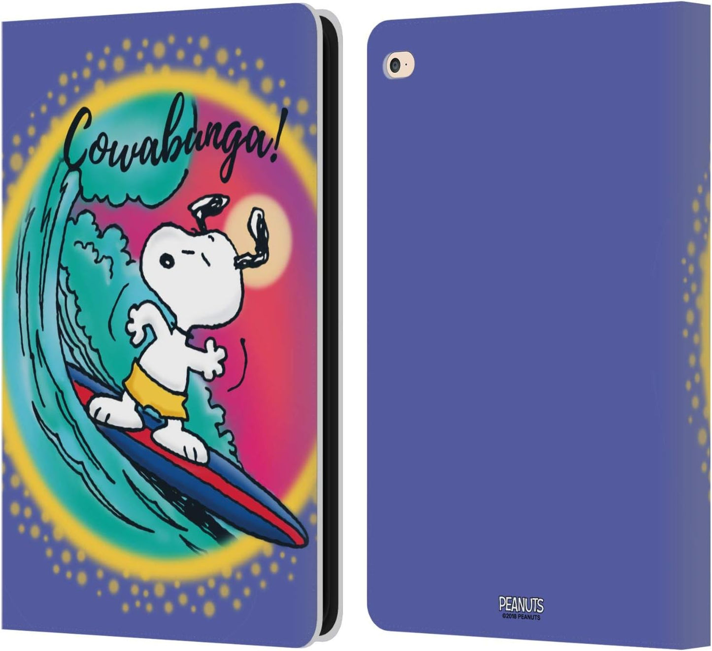 Peanuts Cowabunga Surf Snoopy Wallet Case for iPad Air 2