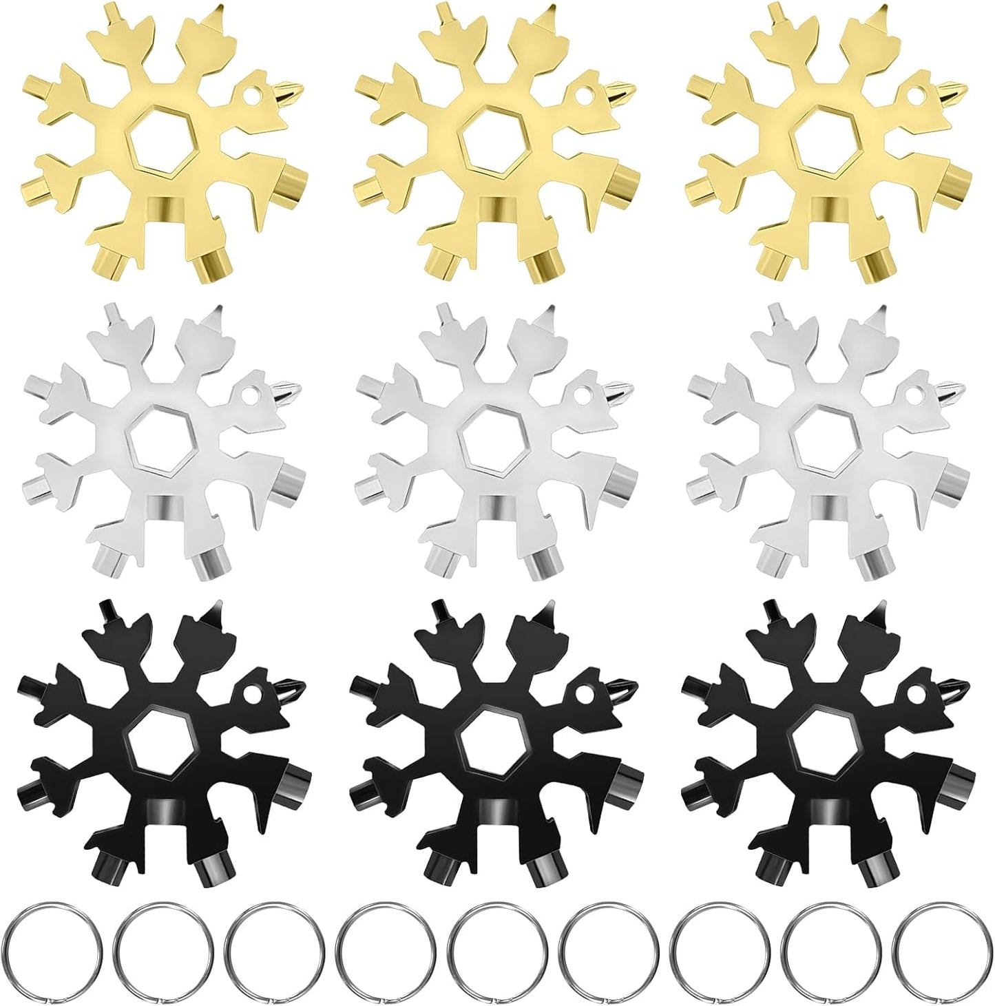 Motiloo 18-in-1 Snowflake Multi Tool - Ultimate Handy Gift