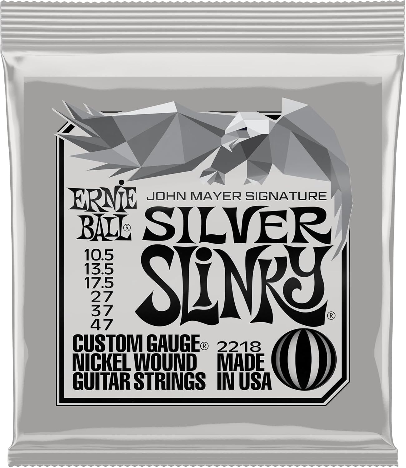 Ernie Ball John Mayer Silver Slinky Strings - Smooth Playability 10.5-47