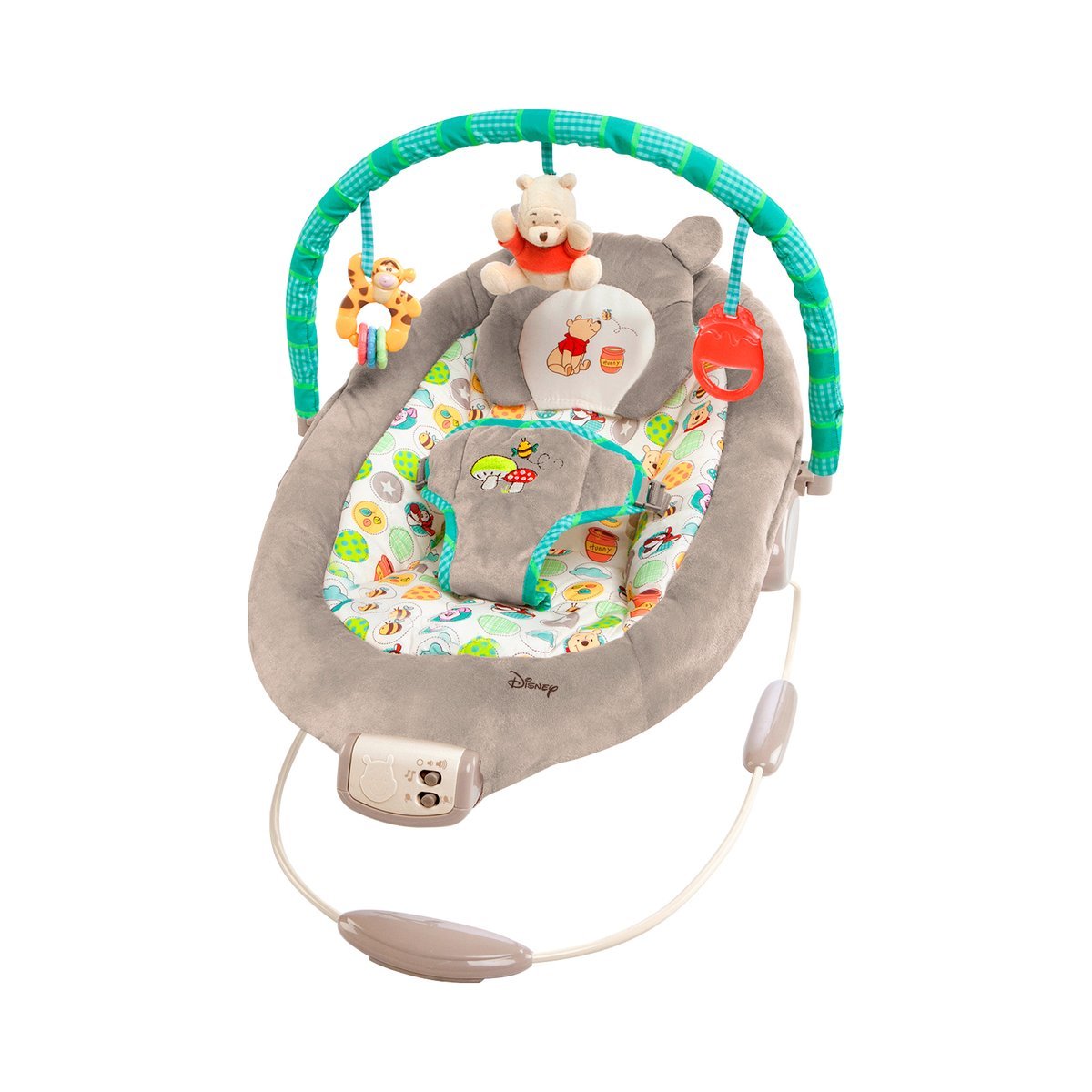 Winnie The Pooh Baby Bouncer - Soothing Vibrations, Music, Toy Bar