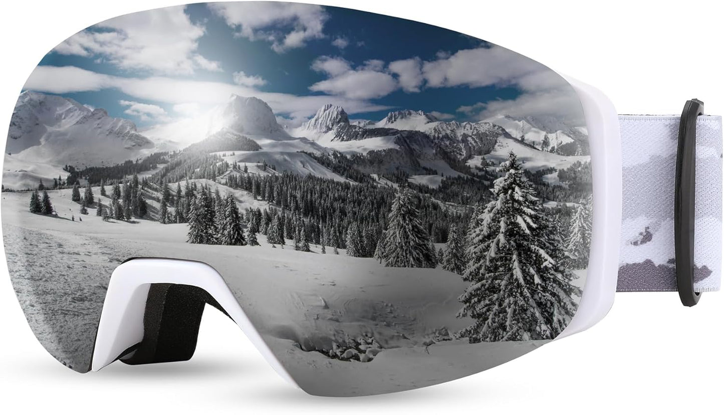 FEISEDY Magnetic Ski Goggles: 100% UV Protection