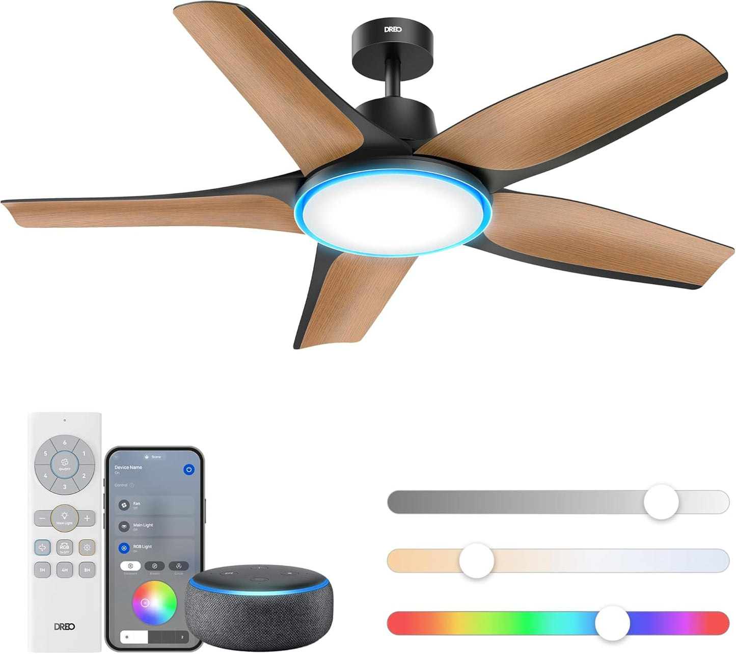 Dreo Smart Ceiling Fan with Lights: Quiet, Stylish, and Versatile
