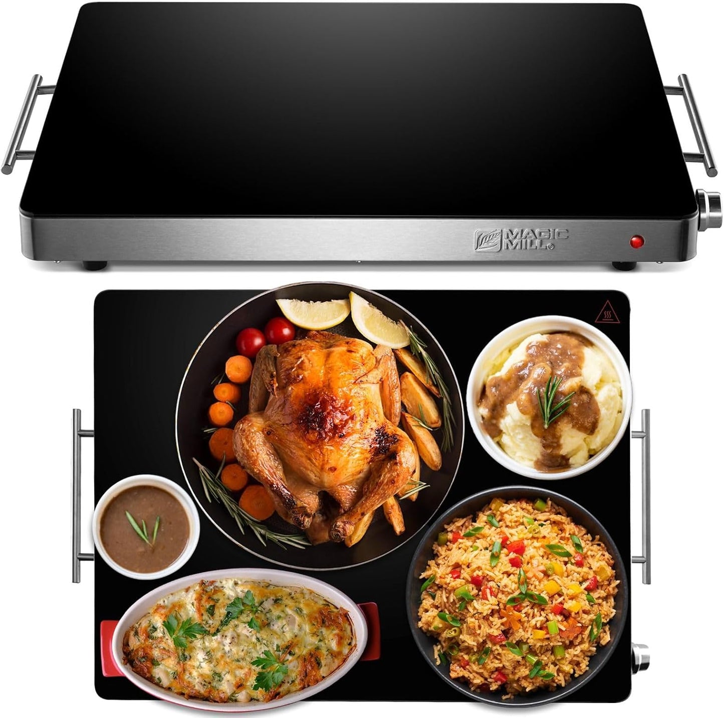 Magic Mill Extra Large Food Warmer for Parties and Events