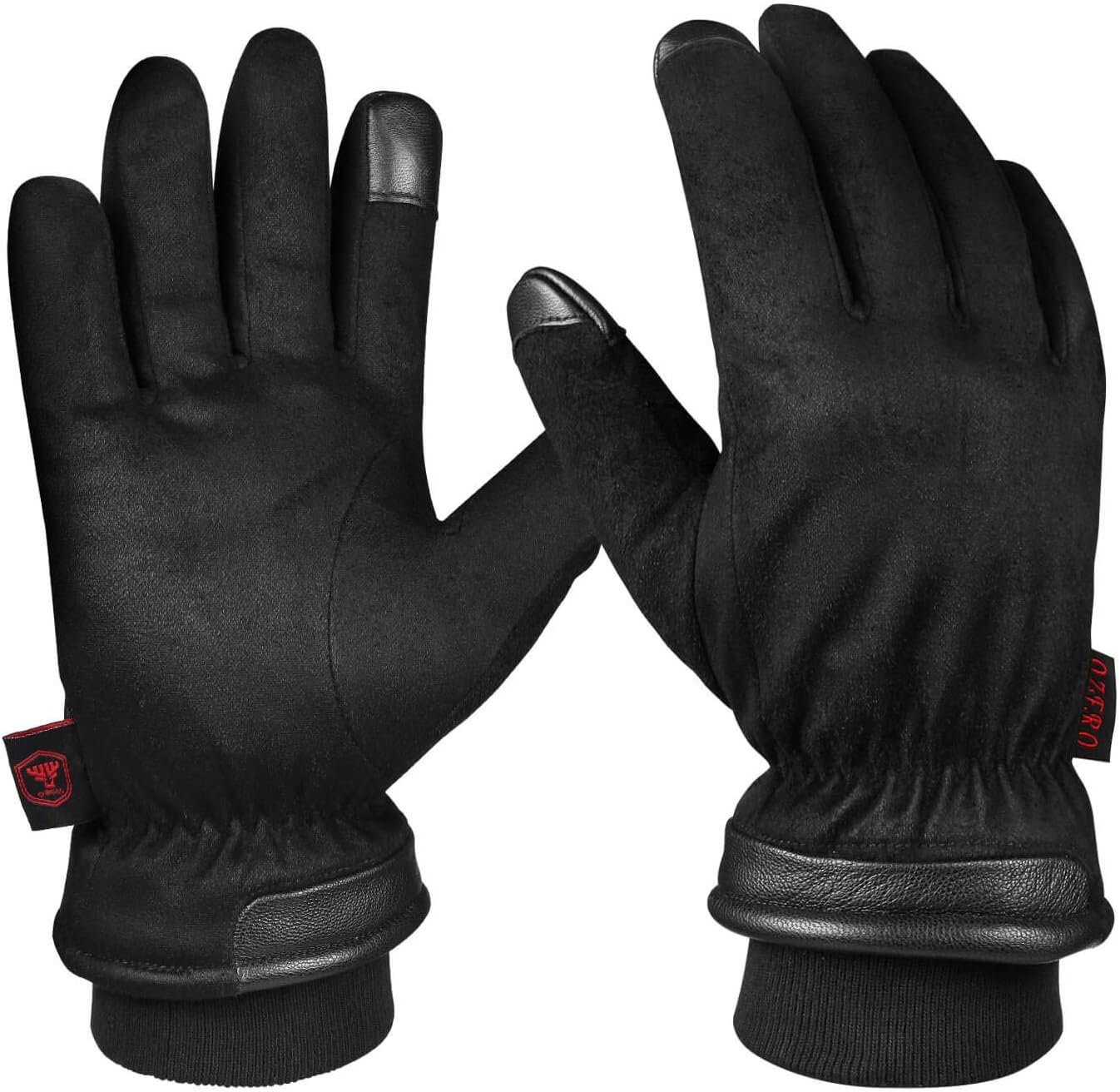 OZERO Waterproof Heated Gloves - Touchscreen Anti-slip