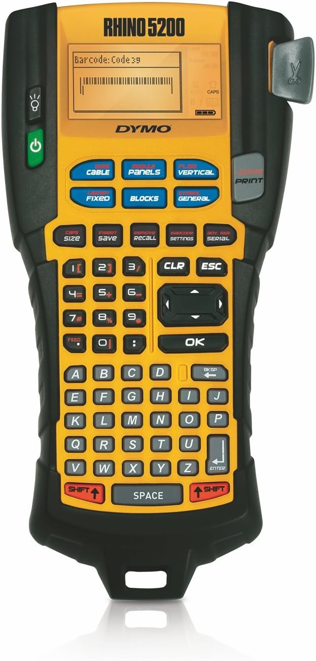 DYMO Rhino 5200 Label Maker | Time-Saving Hot Keys