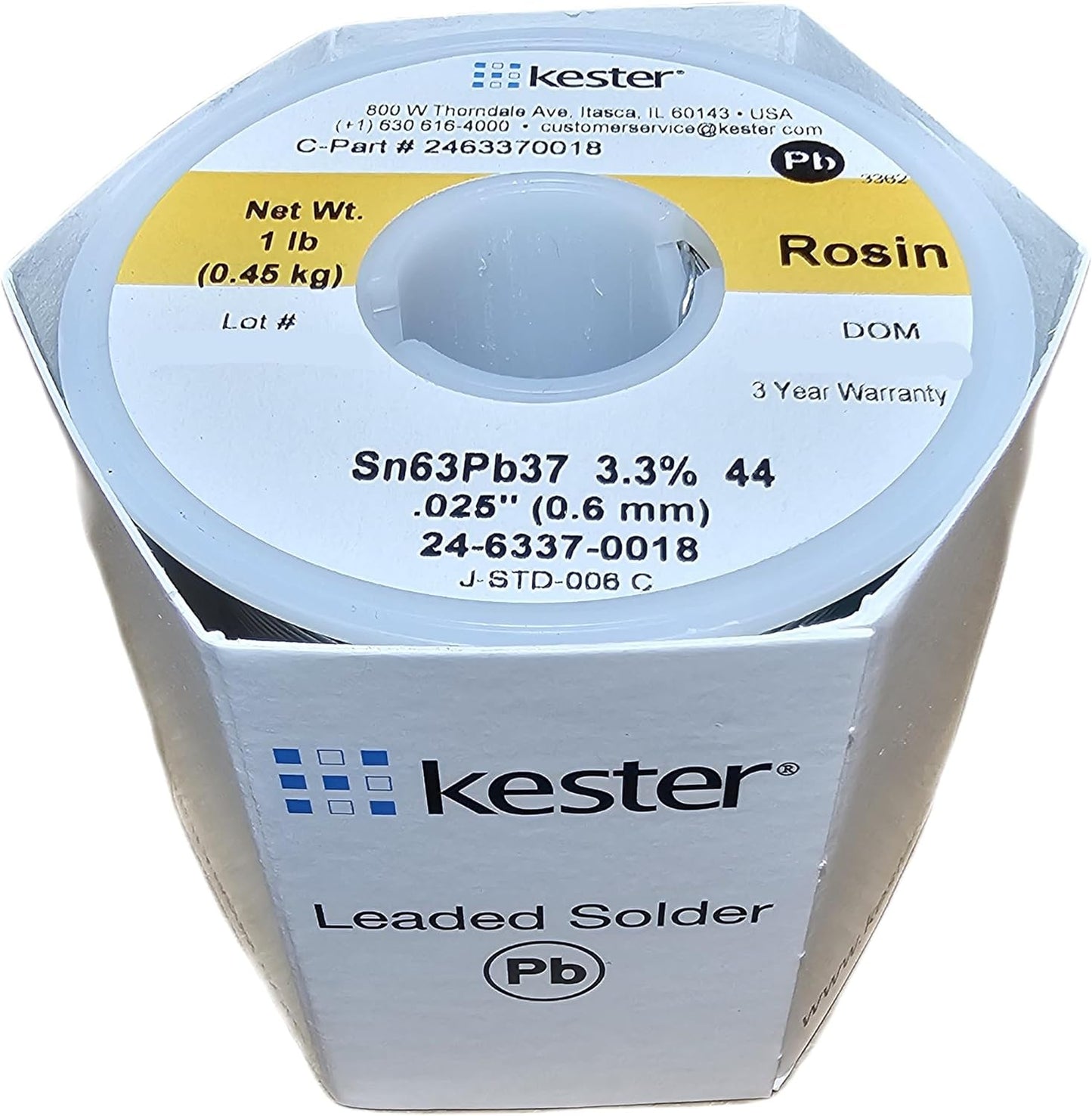 Kester 44 Lead Solder Wire - Perfect for Precision Soldering