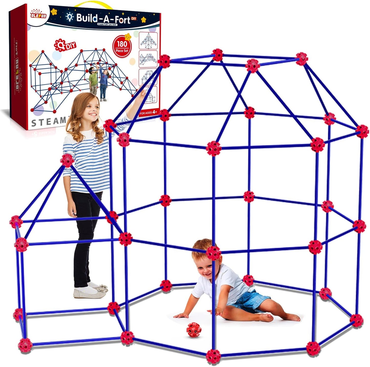 Creative STEM Fort Building Kit - Ideal for Ages 5-8