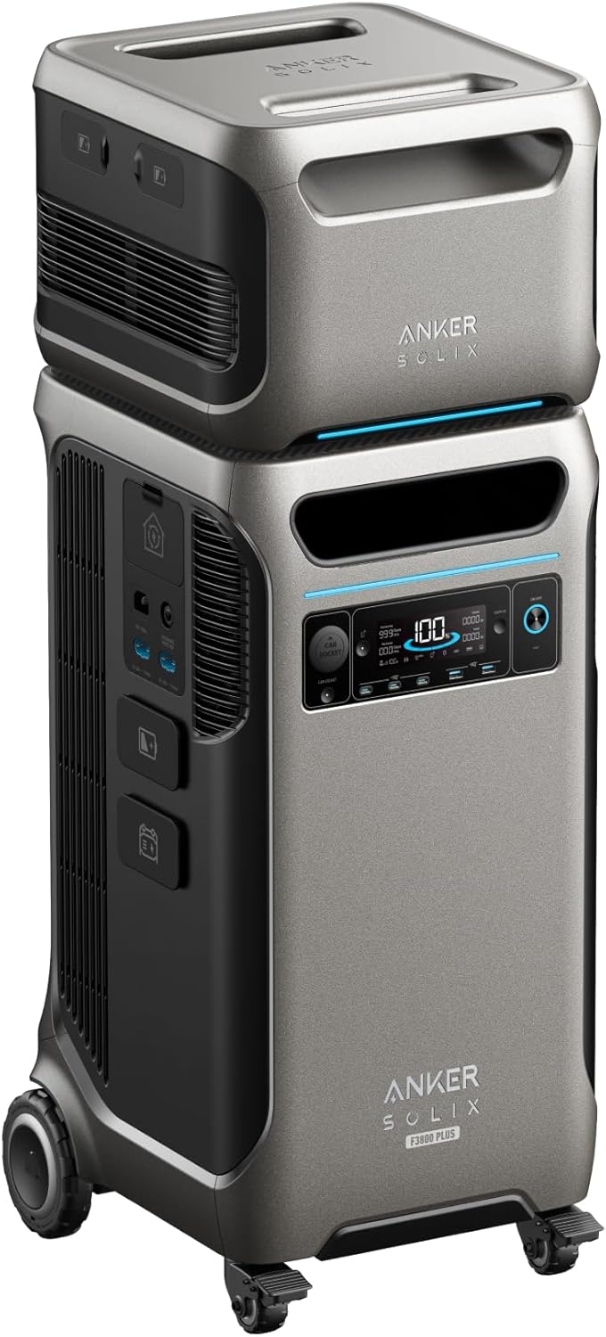 Anker Portable Power Station: 7.68kWh Solar + Generator Ready