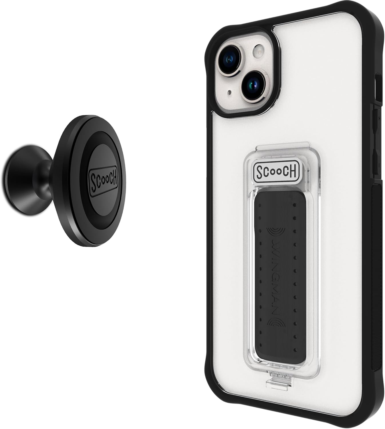 Scooch iPhone 15 Plus Case with Stand and Military Grade Protection