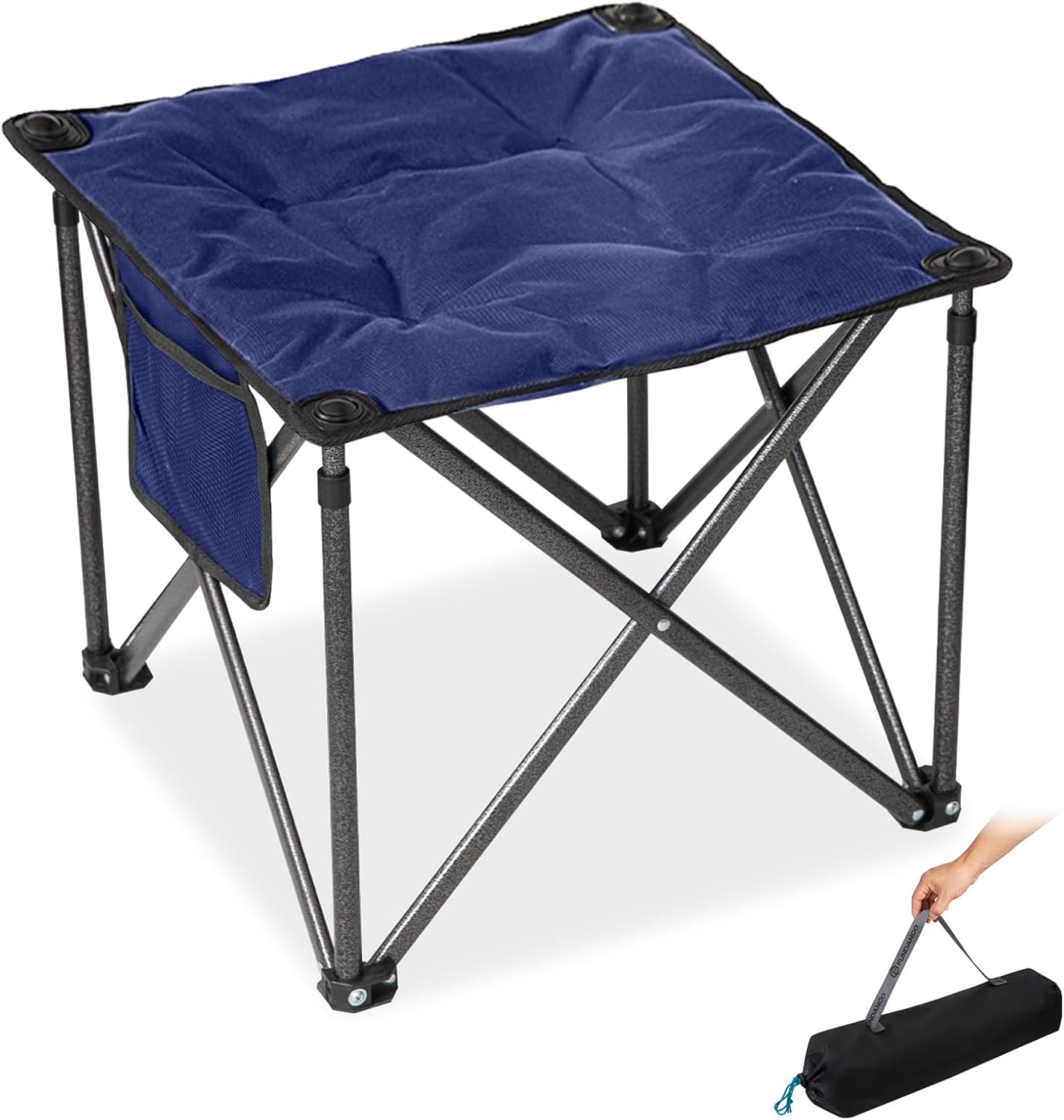 FUNDANGO Folding Camping Stool - Heavy Duty Portable Seat