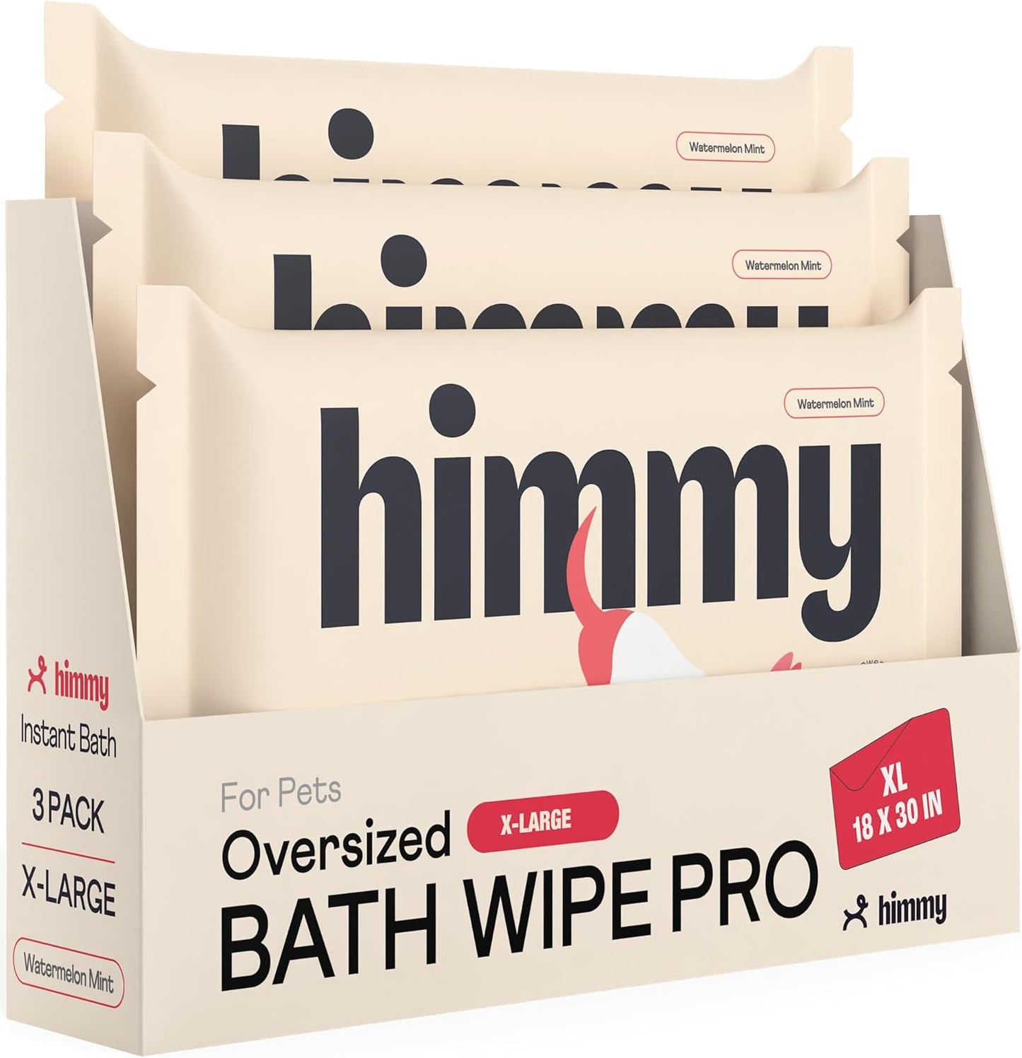 Himmy XL Pet Wipes: Multi-Purpose Grooming & Care by Katziela