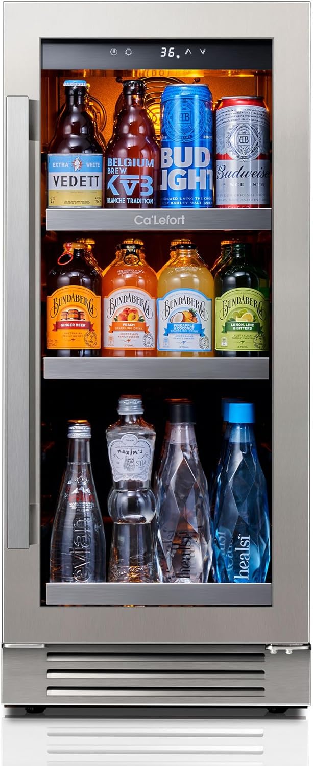 Ca'Lefort 15 Inch Beverage Refrigerator for Home and Kitchen