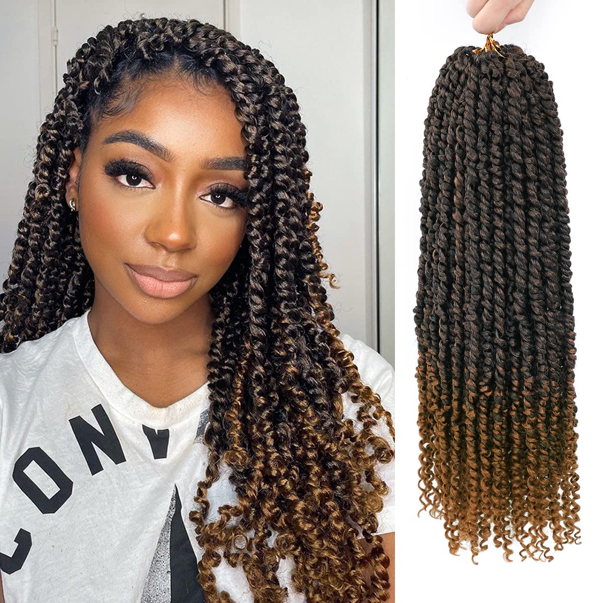 Pre-Twisted Passion Twist Crochet Hair for Stylish Women