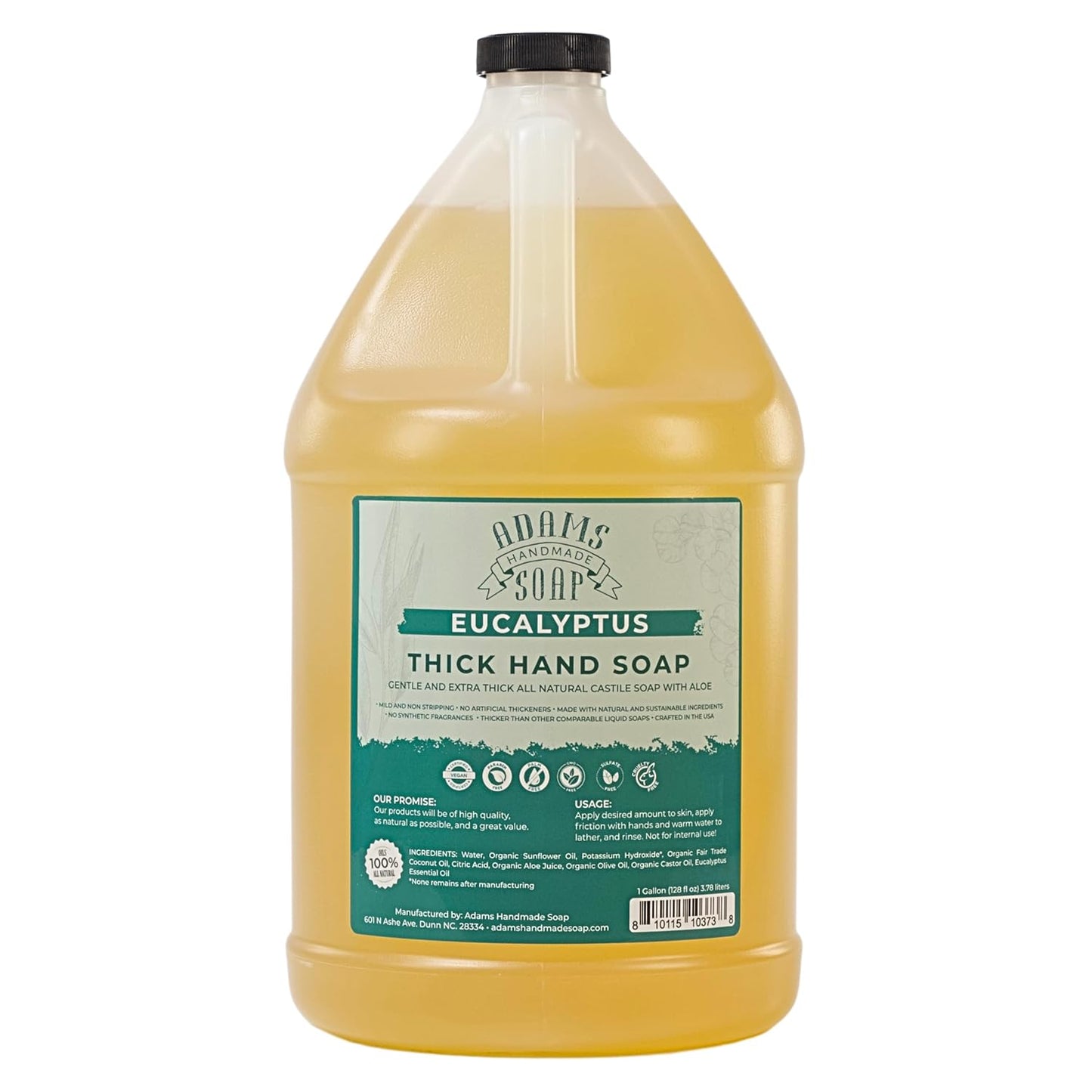 Thick Organic Castile Liquid Hand Soap Refill - Eucalyptus Scent