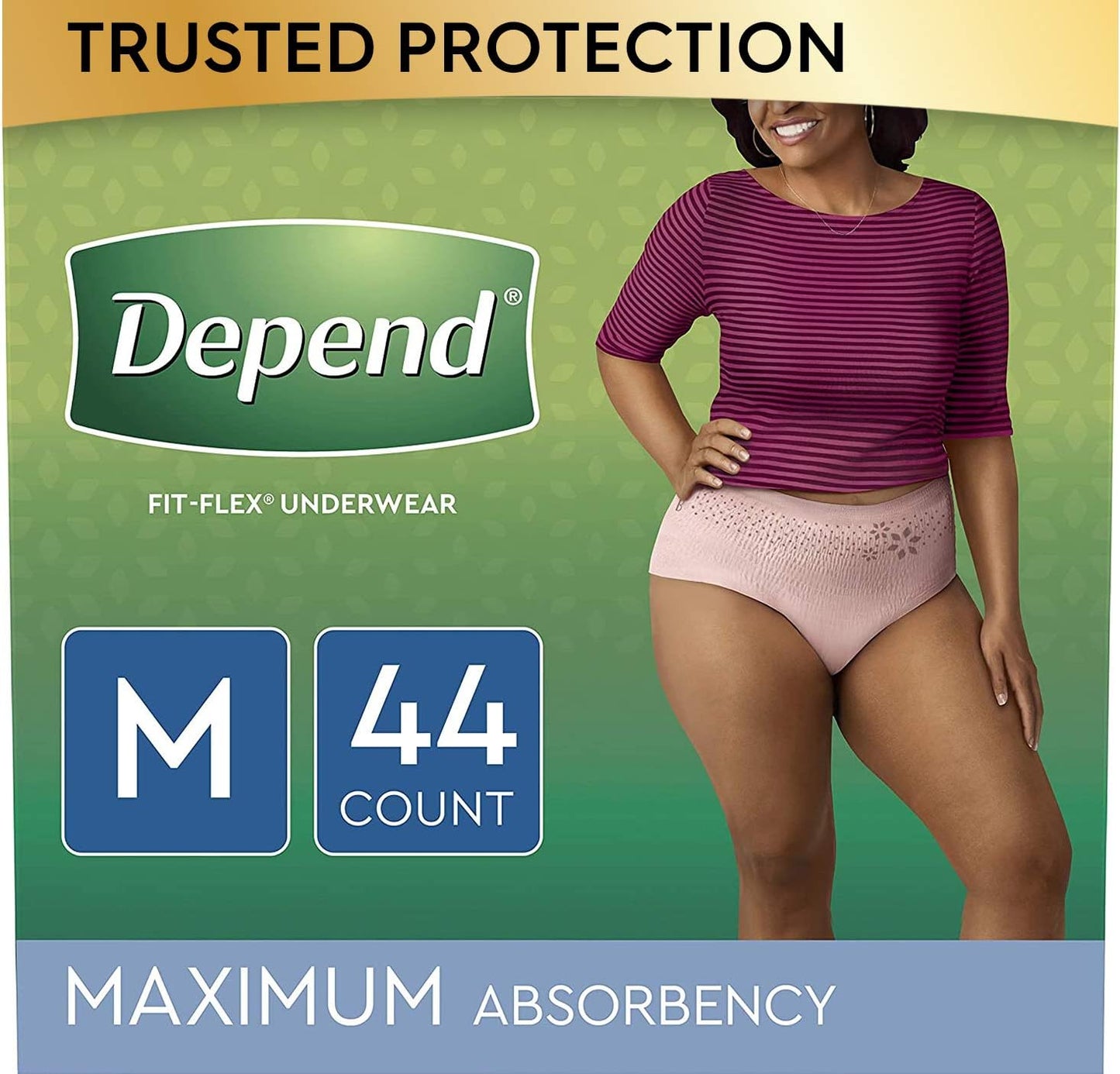 Depend FIT-FLEX Incontinence Underwear for Women, Maximum Absorbency