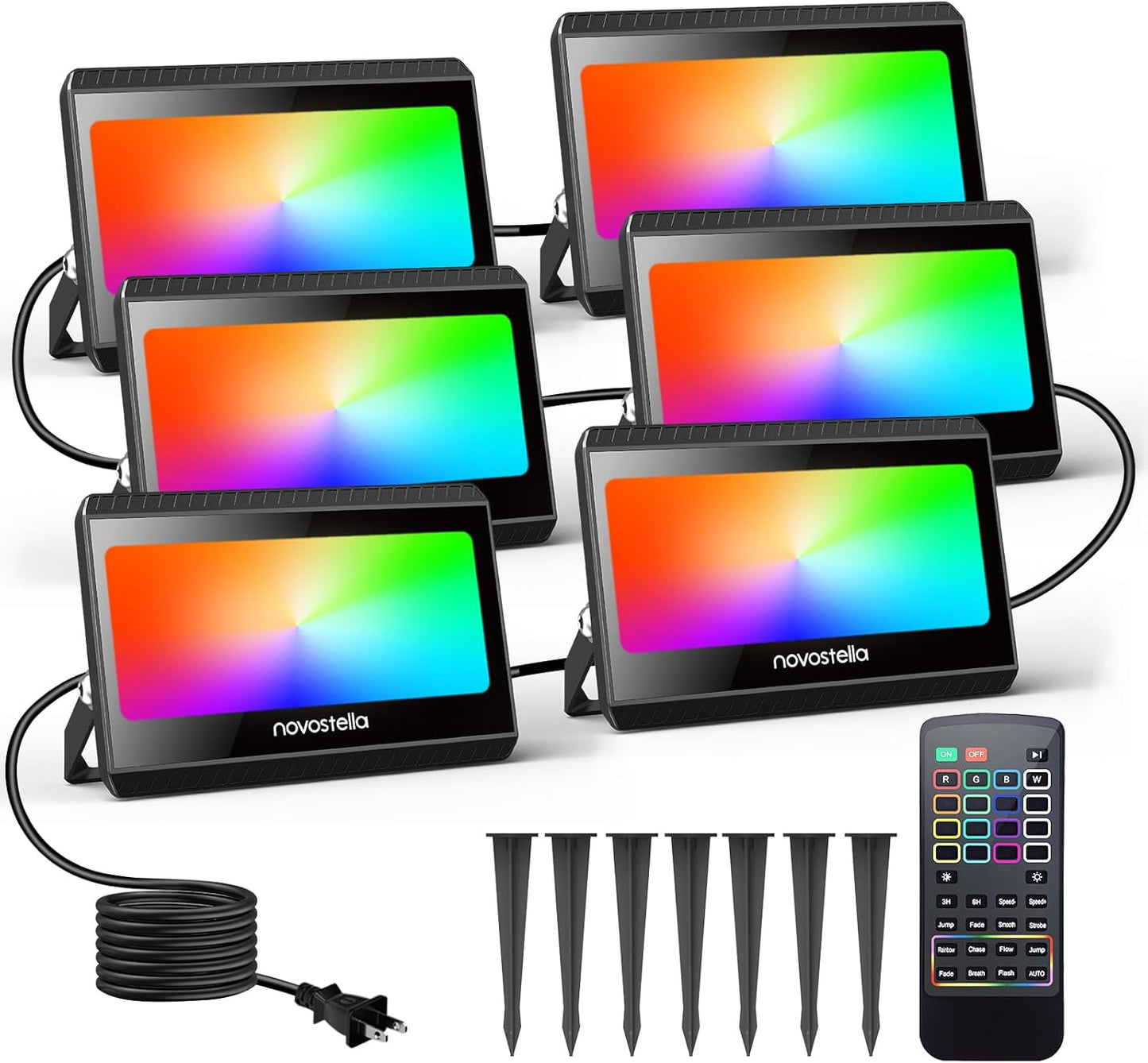 NOVOSTELLA RGBW LED Flood Light for Outdoor Color Changing