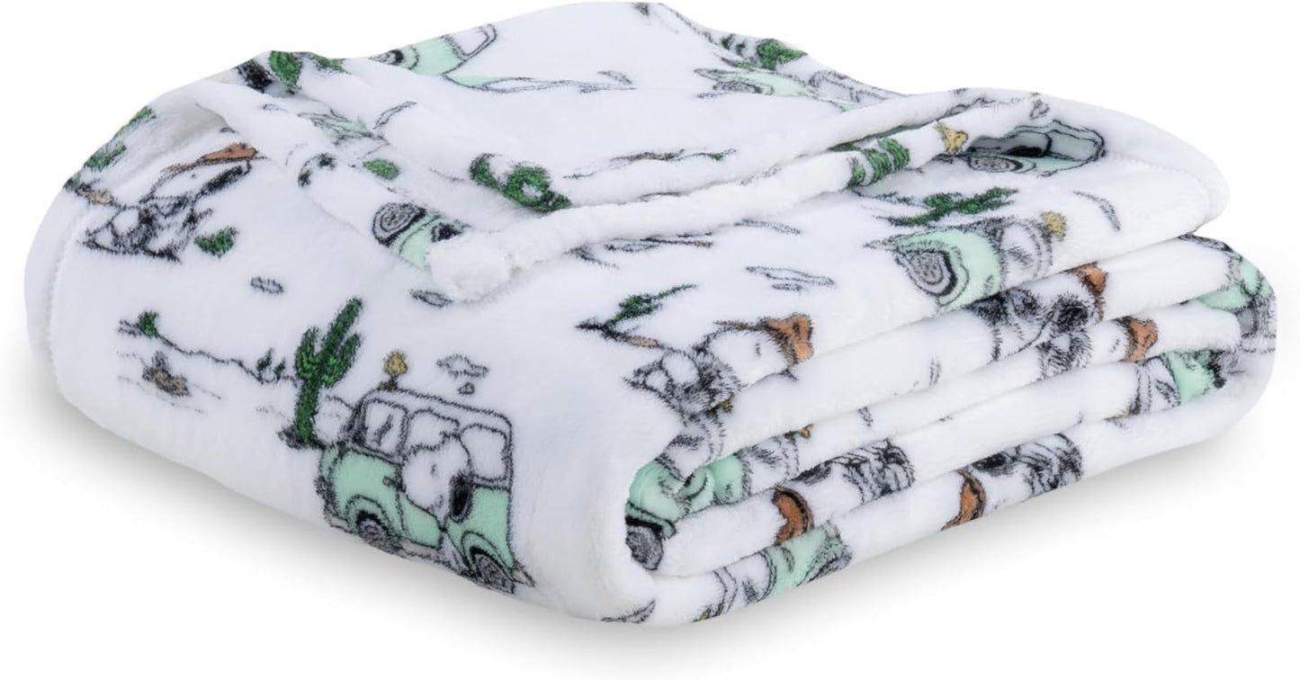 Peanuts VelvetLoft Snoopy Plush Blanket for Cozy Comfort