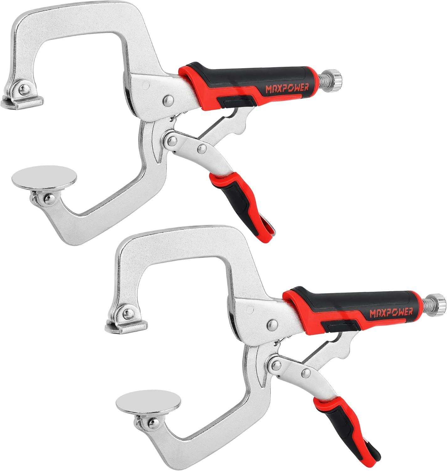MAXPOWER 11-Inch Locking C Clamp Set for Woodworking and More