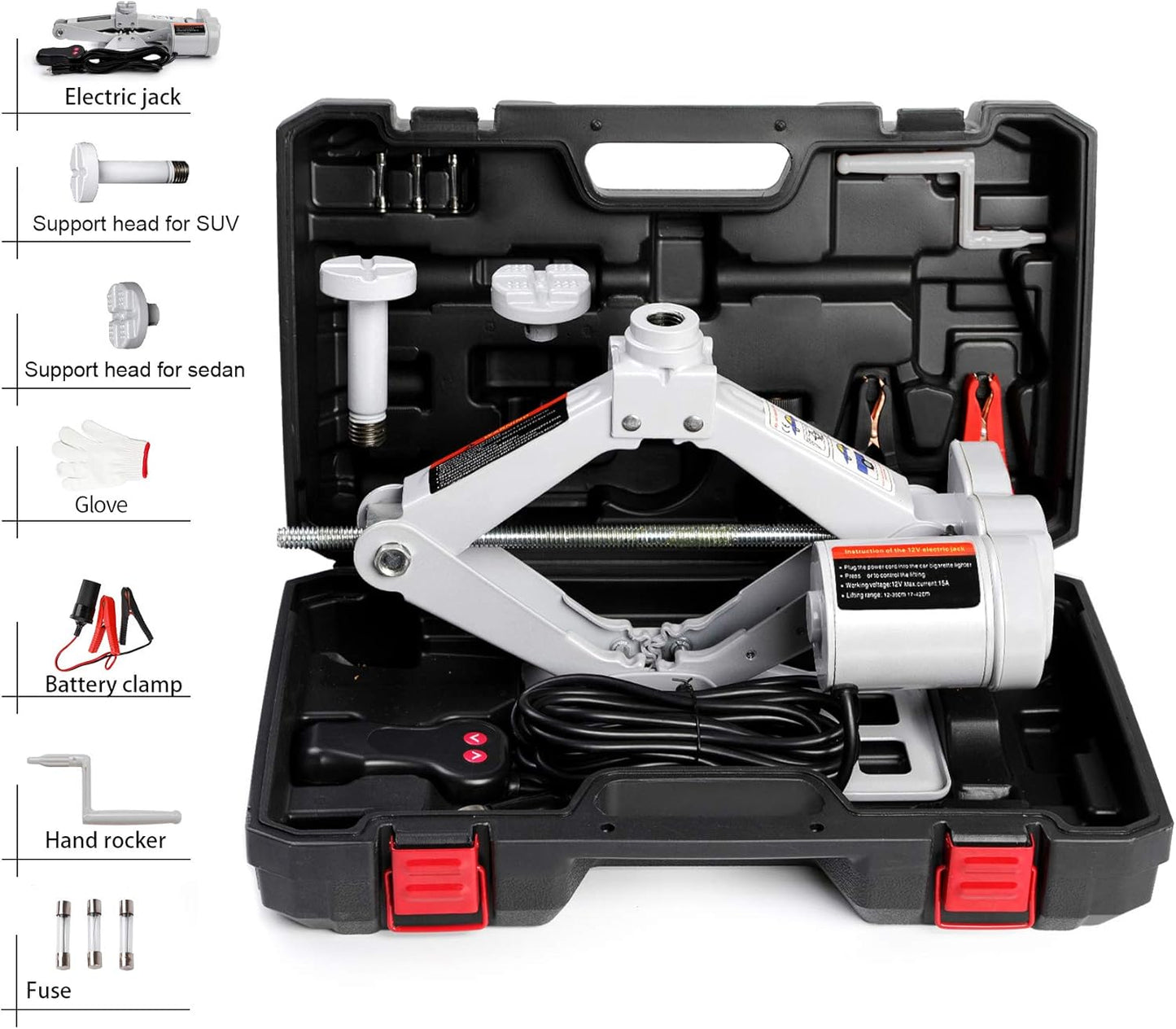 STANDTALL Electric Car Jack 3T Scissor Floor Jack Set Review