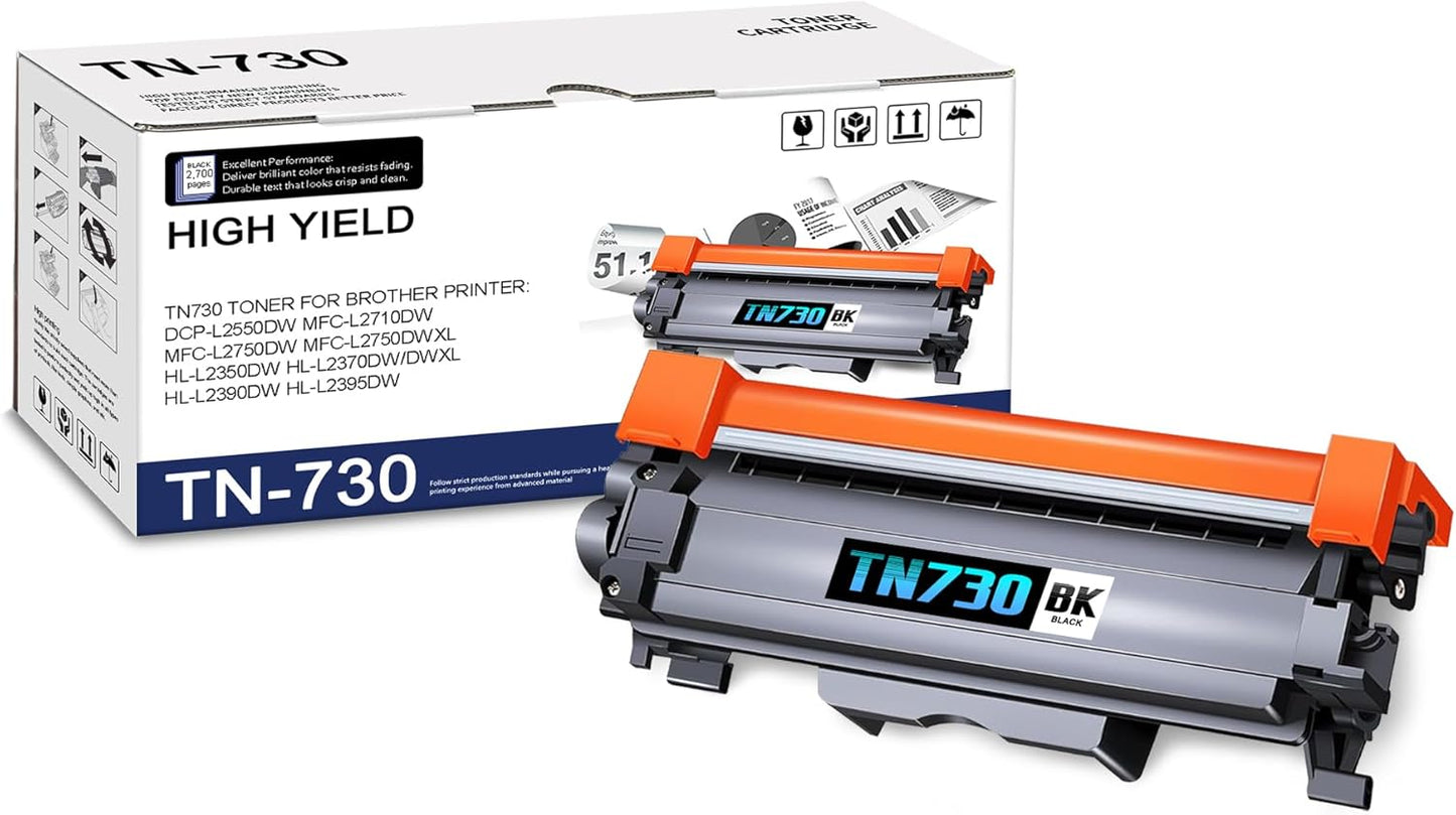 High Yield TN730 Toner: Sharp Prints!