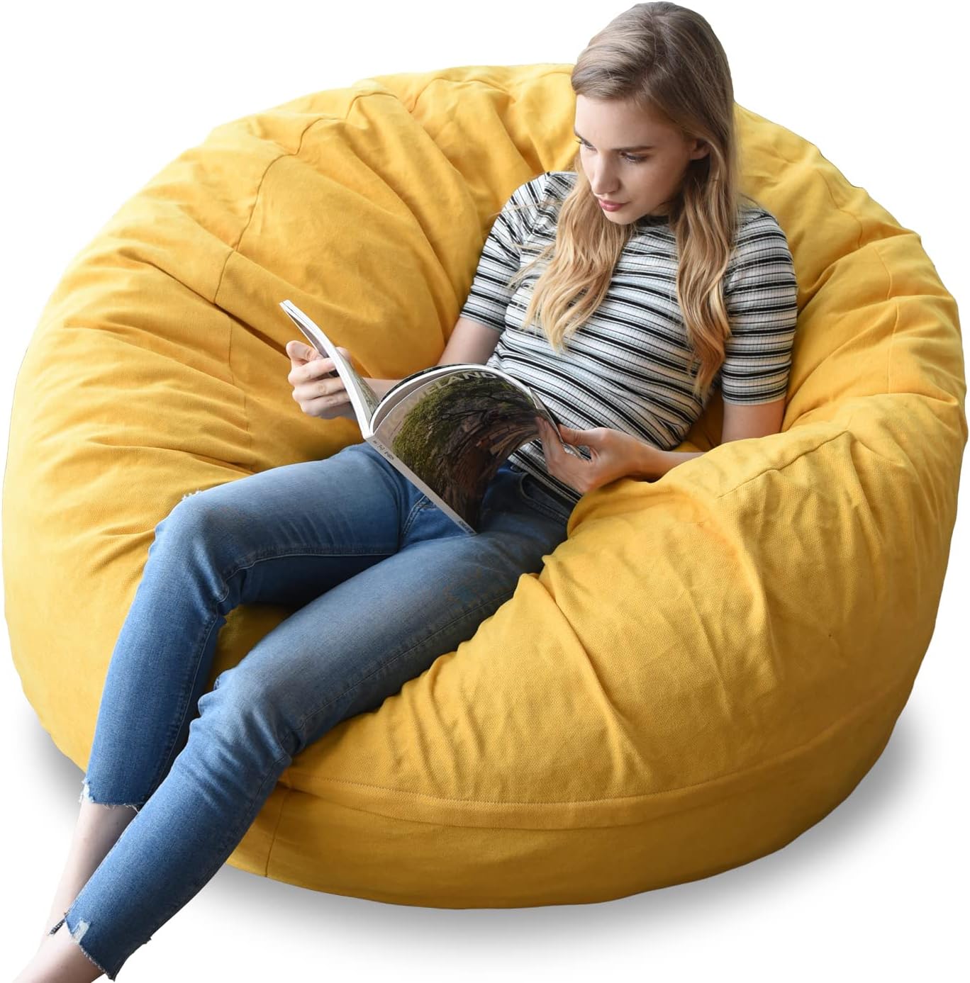 Machine Washable Sofa Cover - Durable 4ft Bean Bag