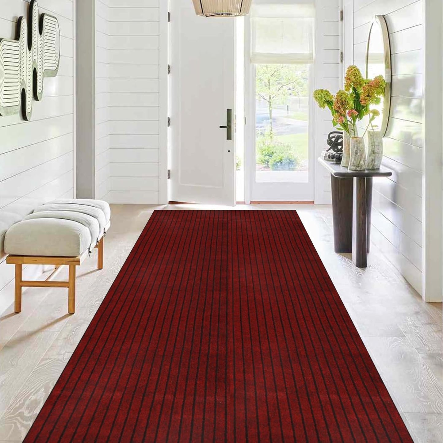 Runner Rug 2 ft x 52 ft with Non Slip Rubber Backing for Safety