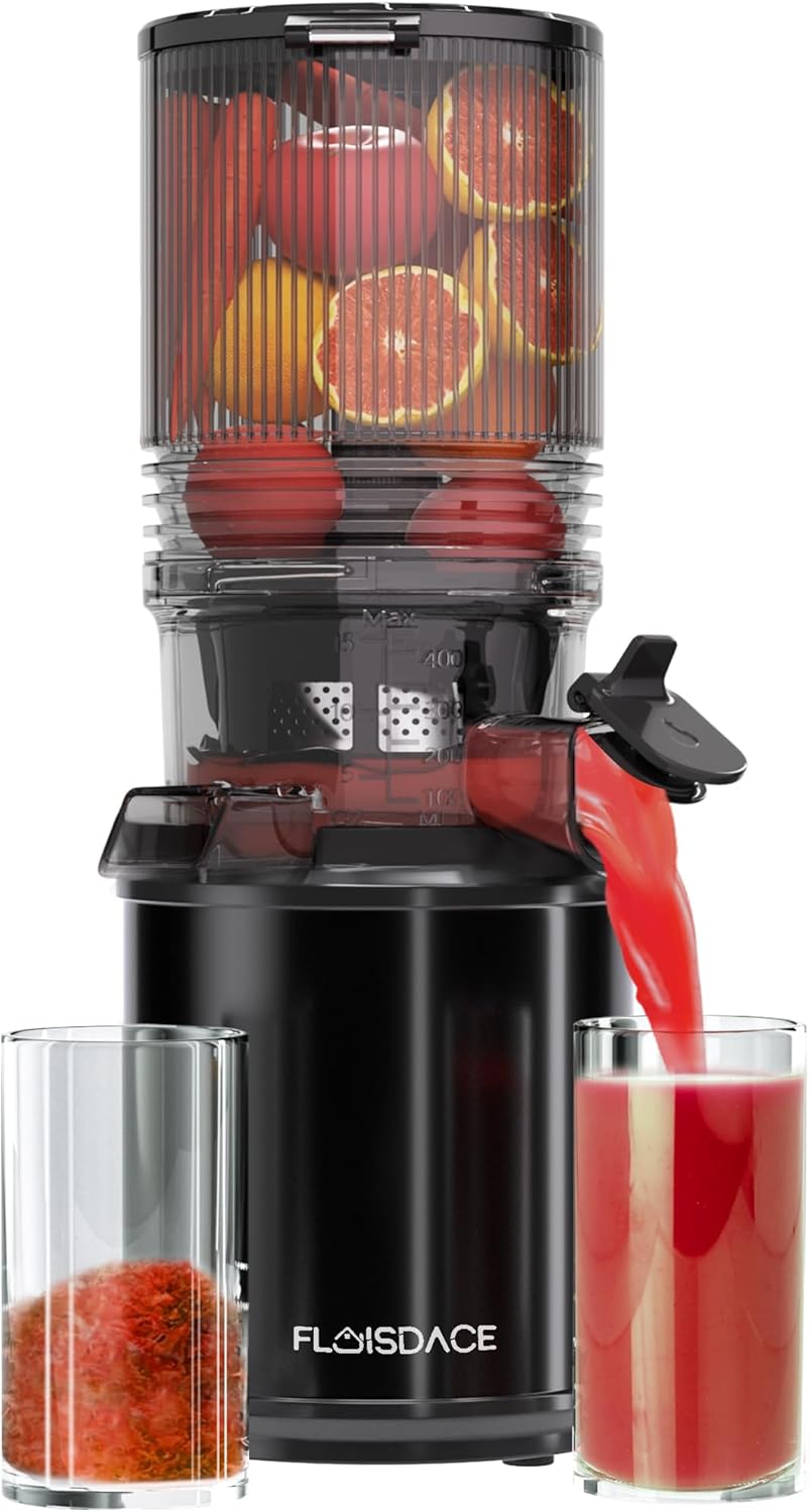 Cold Press Juicer with 6.5 inch Feed Chute for Easy Juicing