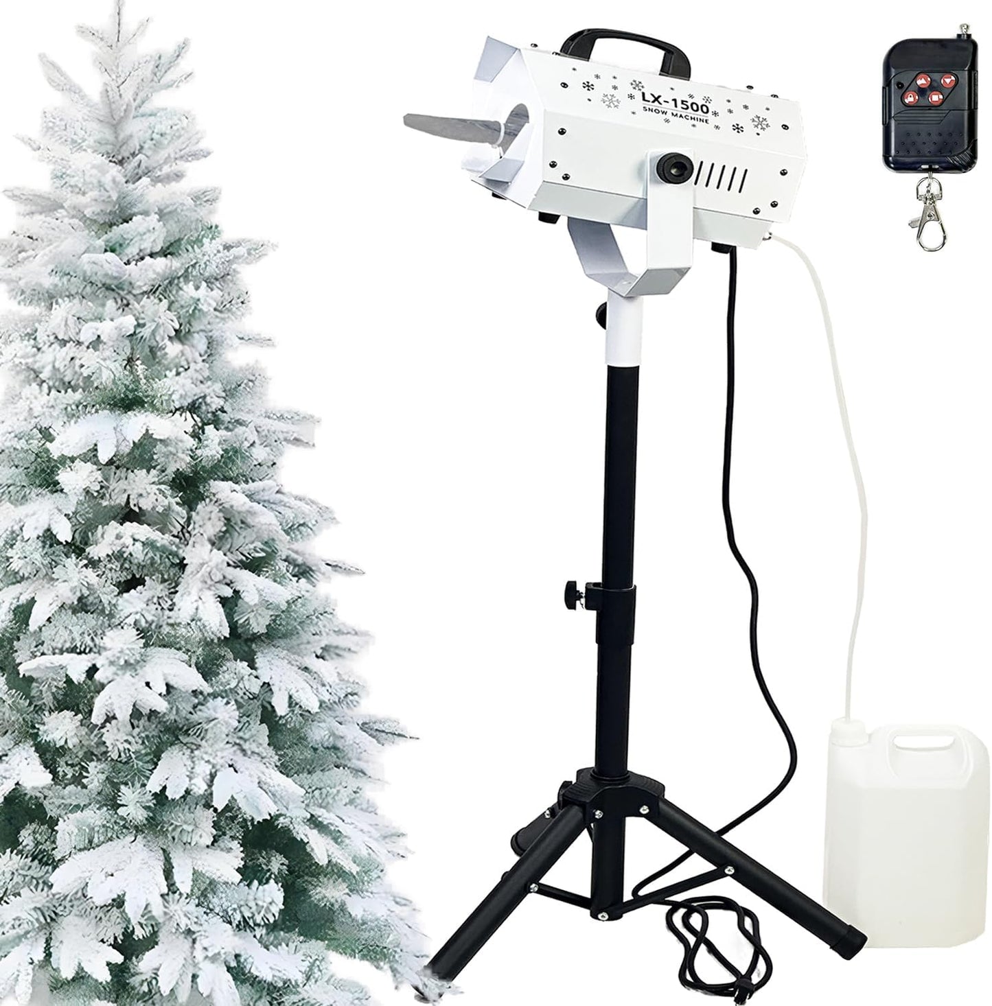 LANGXUN 1500W Snow Machine for Stunning Indoor and Outdoor Effects