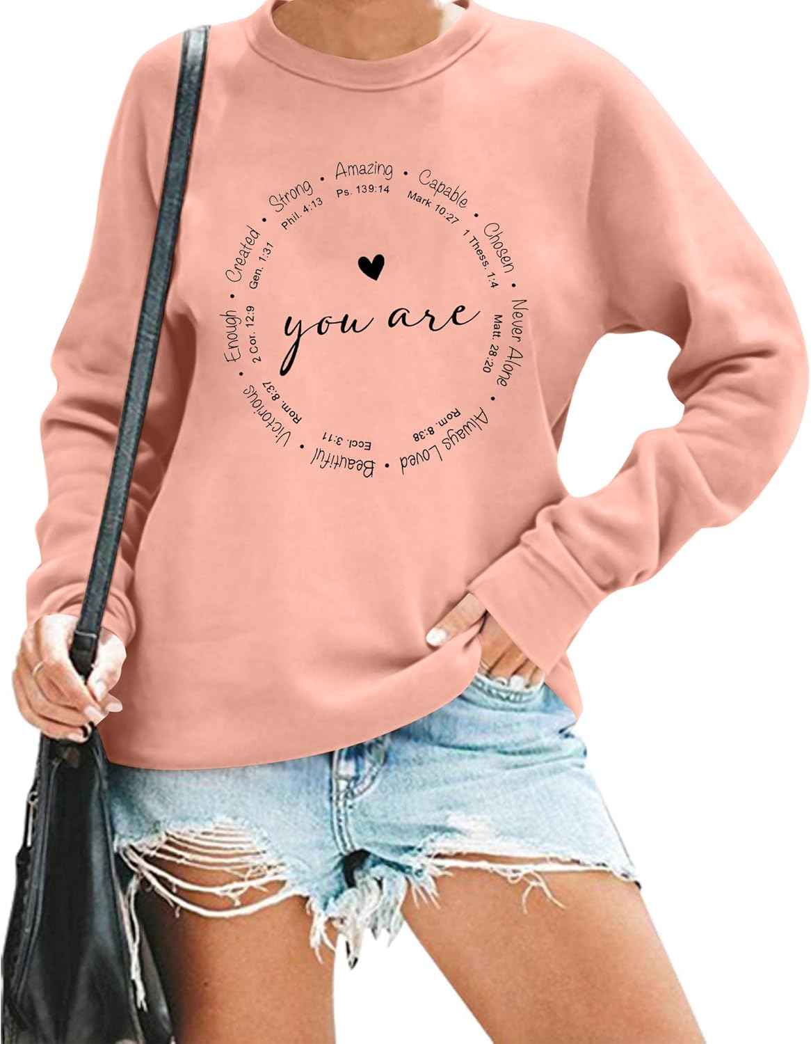 Christian Inspiration Sweatshirt - Blessed Heart Design