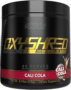 OxyShred Hardcore Thermogenic Pre Workout Supplement for Shredding