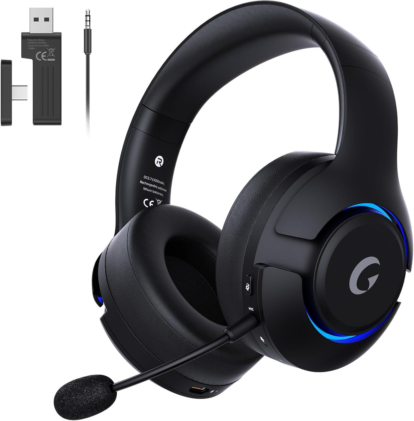 Wireless Gaming Headset for PS5, PS4, PC, Mac, and Switch