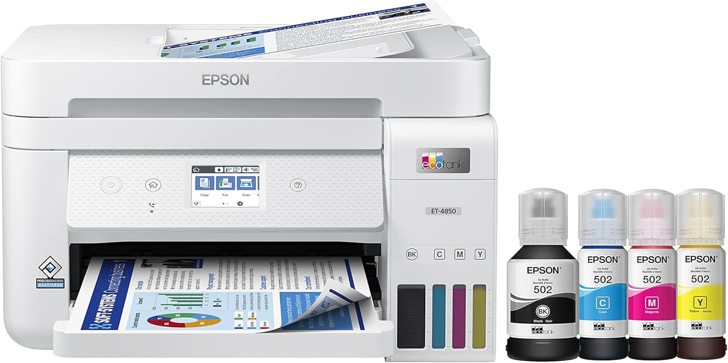 Epson EcoTank ET-4850: Wireless, Cartridge-Free & Productive!