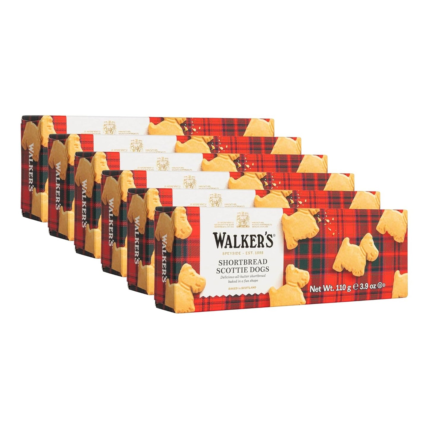 Walker's Shortbread Traditional Scottie Dog Cookies, 3.9 Oz Box