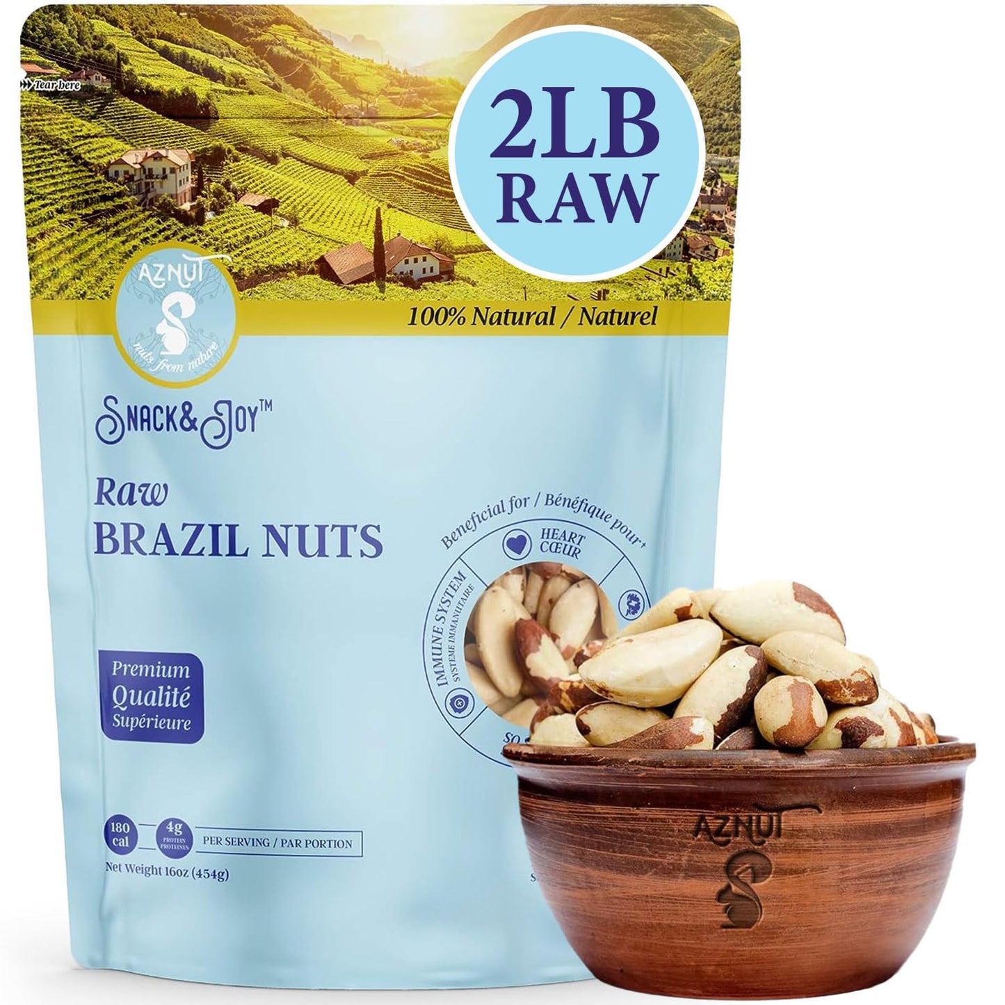 Aznut Brazil Nuts - Premium Quality Superfood for Healthy Snacking