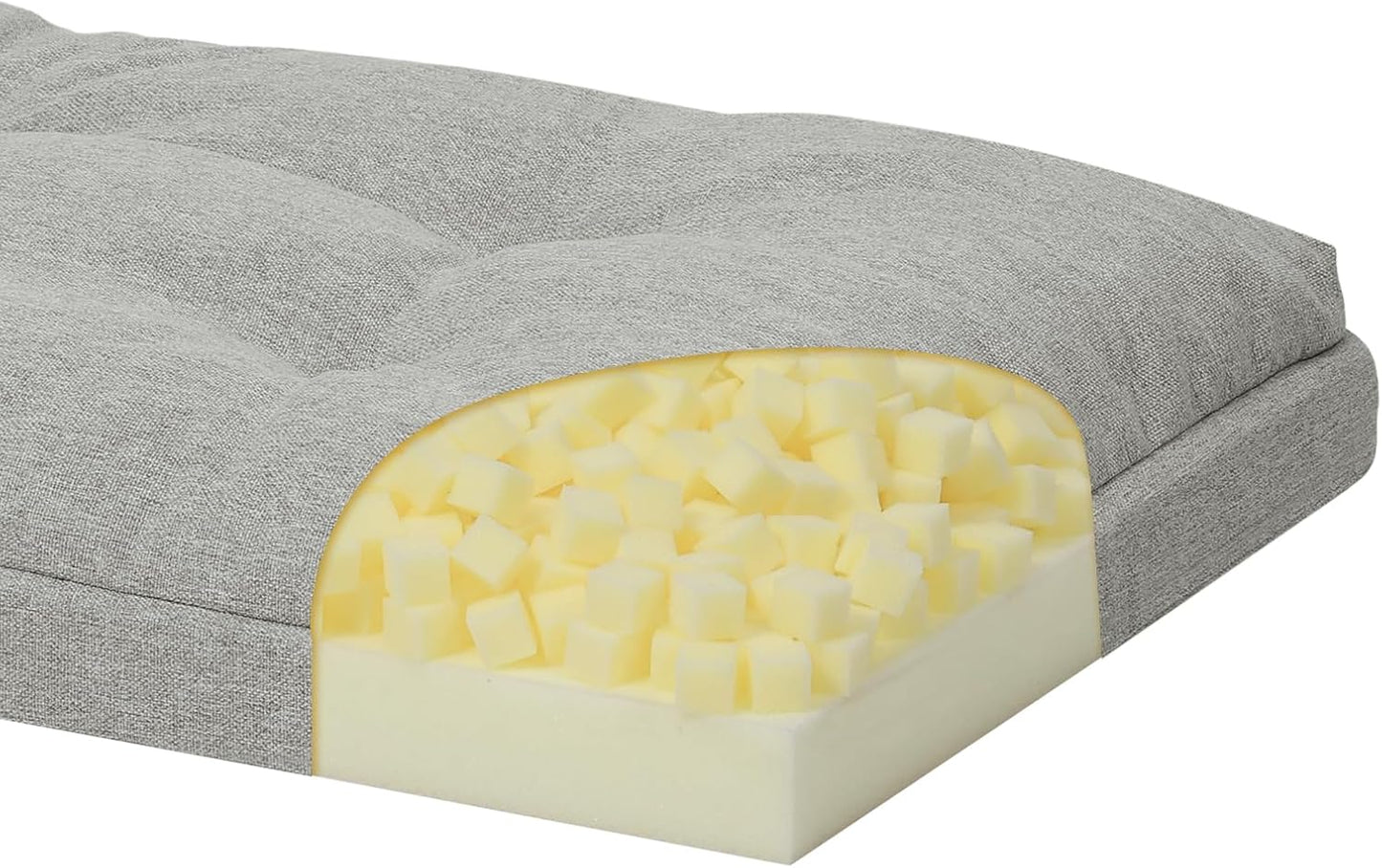 42 Inch Dual-Layer Memory Foam Bench Cushion for Comfort