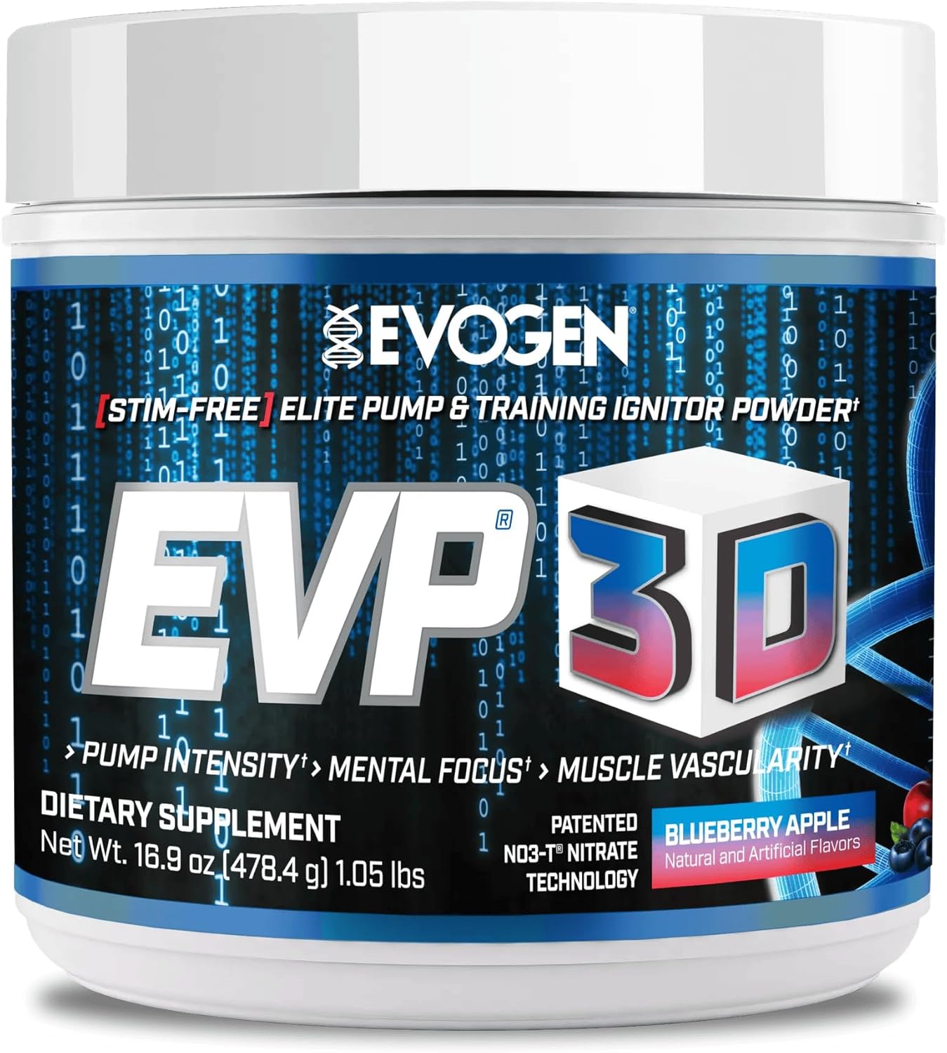 Evogen EVP 3D Pre Workout Powder for Energy & Pump - 40 Servings