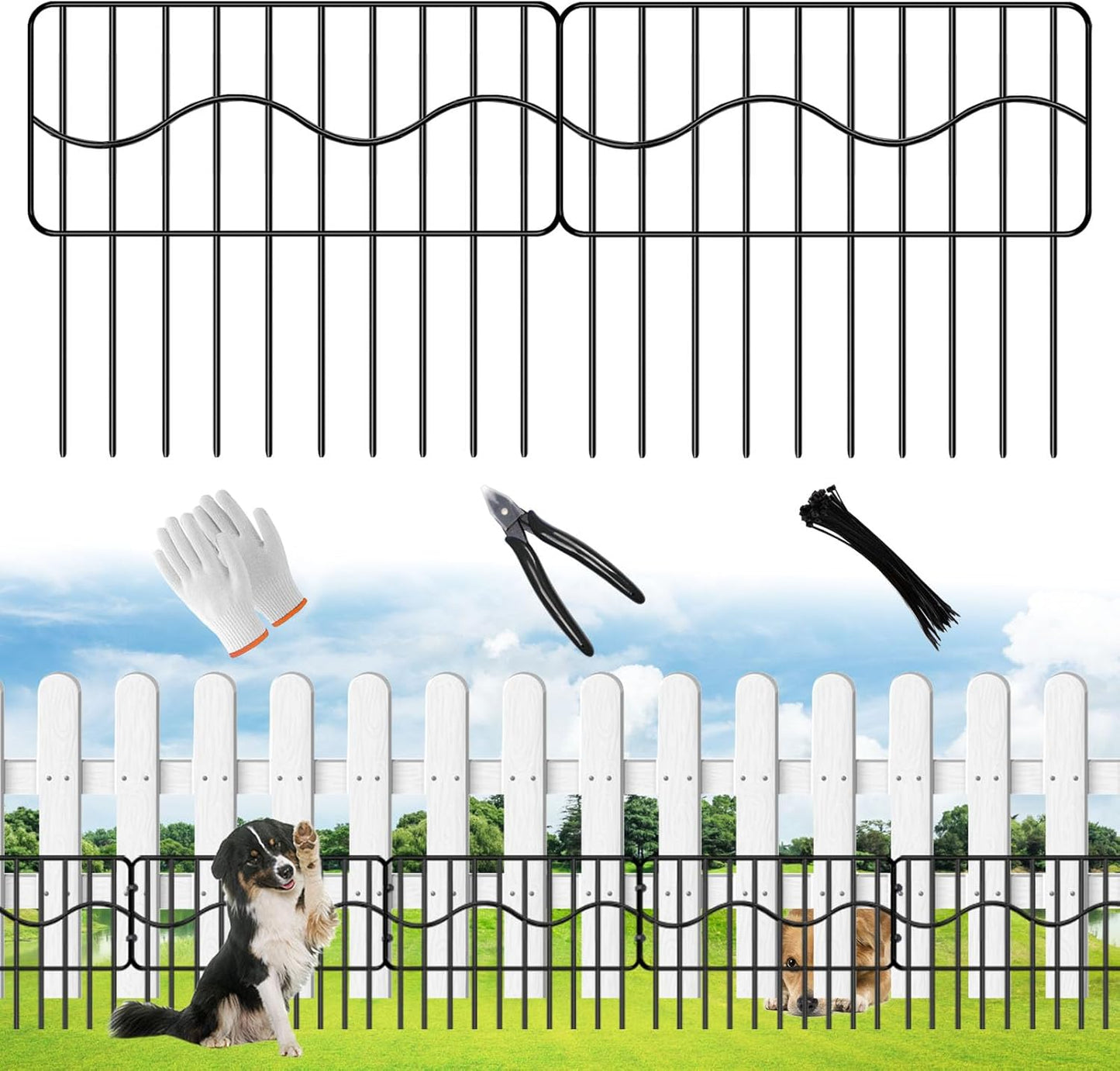40ft Garden Animal Barrier Fence for Small Dogs and Animals