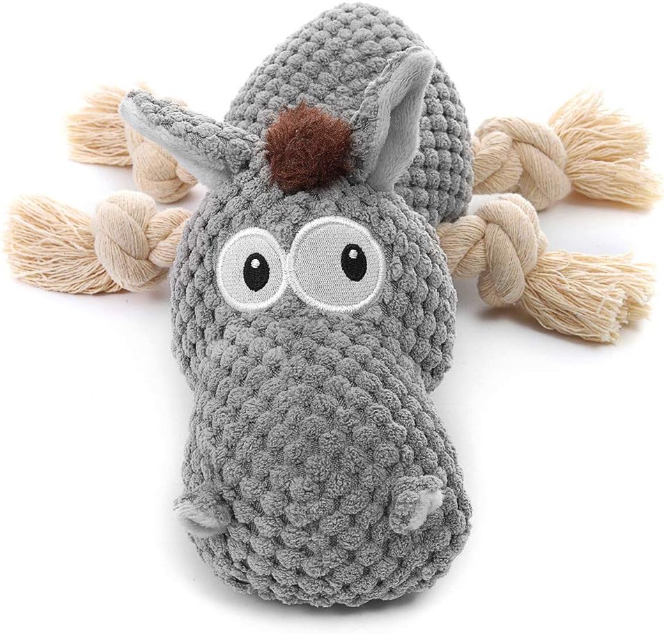 Donkey Grey Squeaky Dog Toy - Fun for All Sizes!