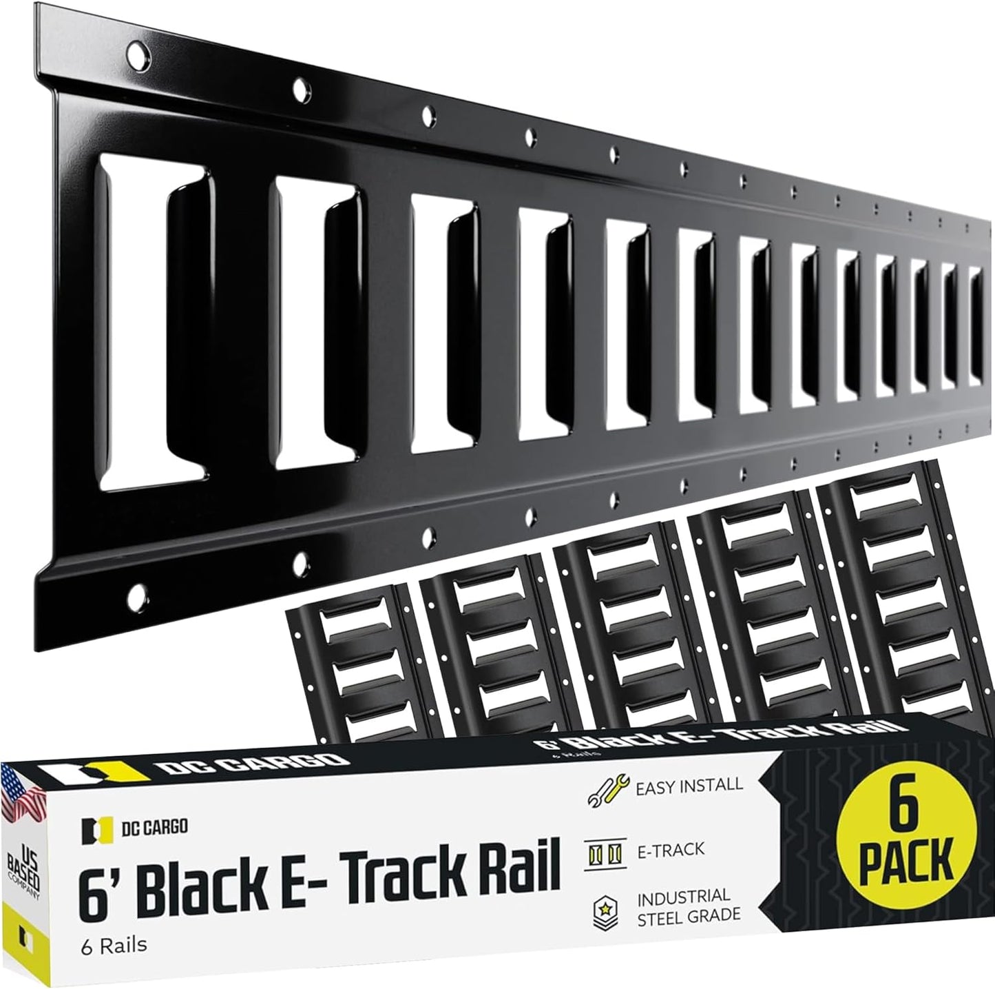 E Track Tie Down Rail Kit 6ft for Secure Cargo & Heavy Loads