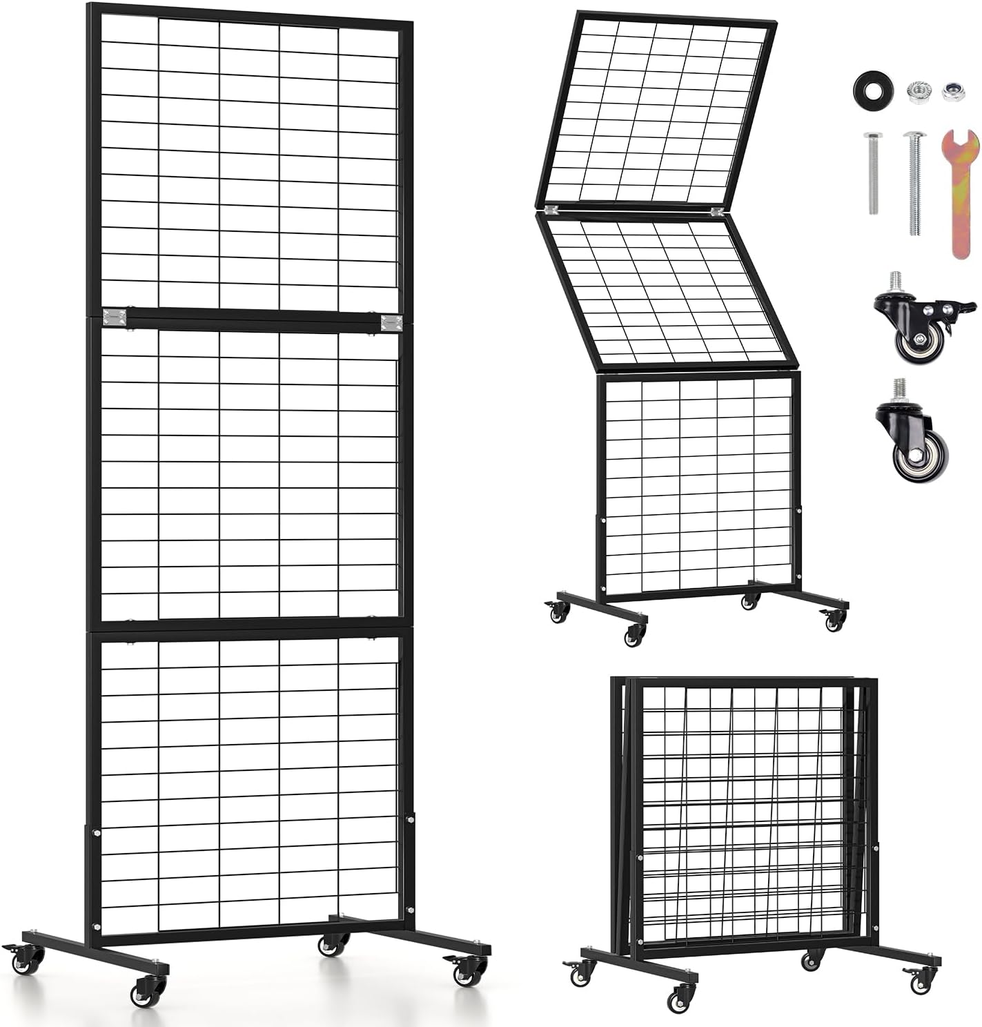 Heavy Duty Foldable Gridwall Panels for Craft Display Storage