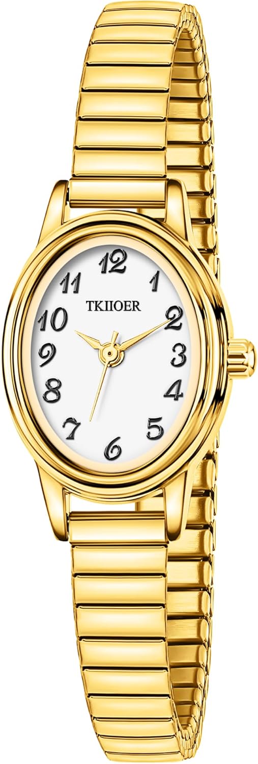 Stylish Gold Ladies Watch, Easy Read, 30M Waterproof