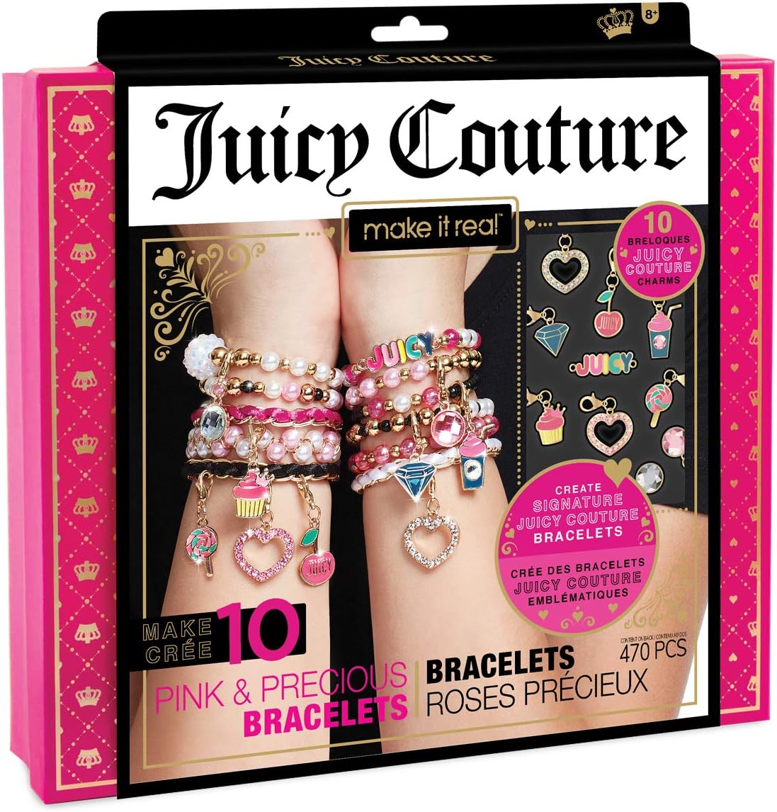 Tween Charm Bracelet Kit - Juicy Couture Pink Beads
